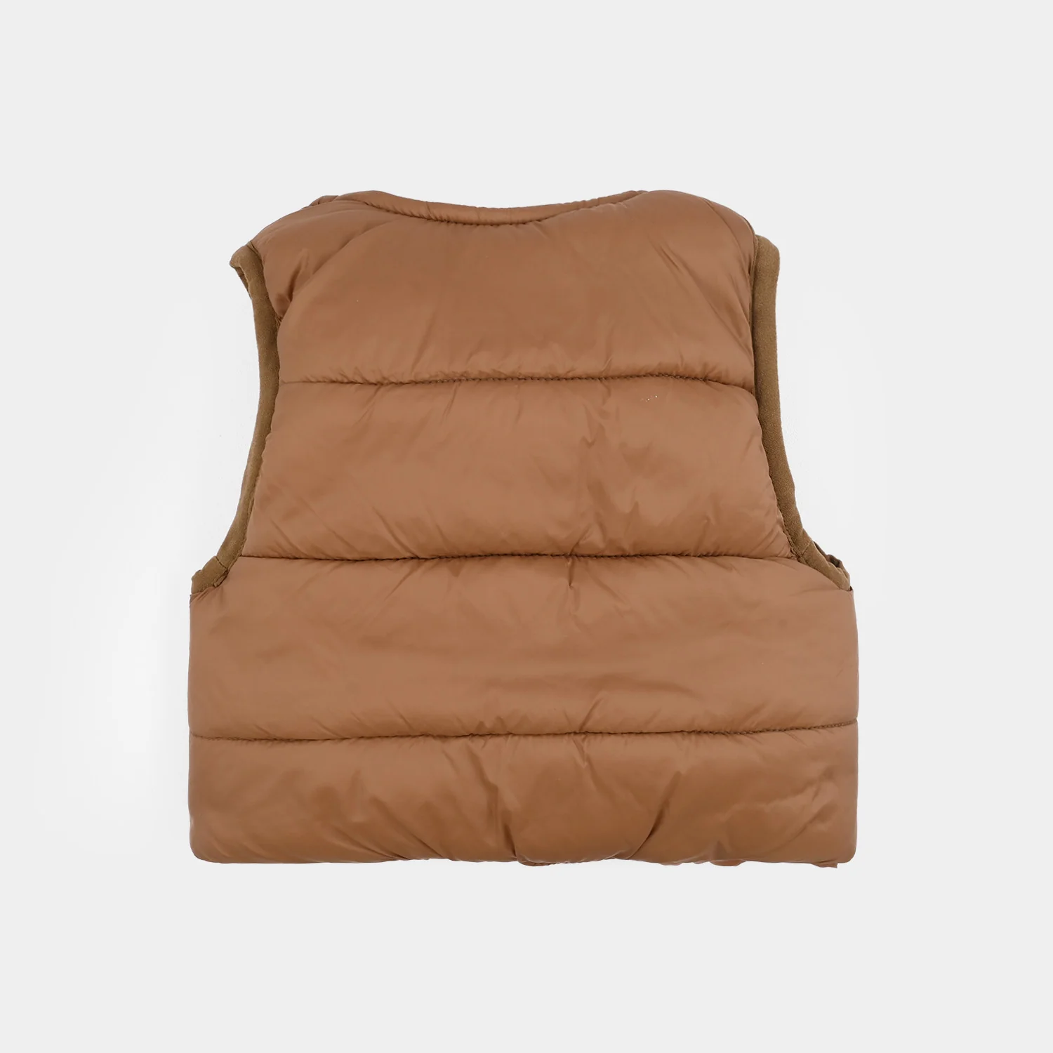 Infant Boys Quilted Jacket - Brown - Image 4