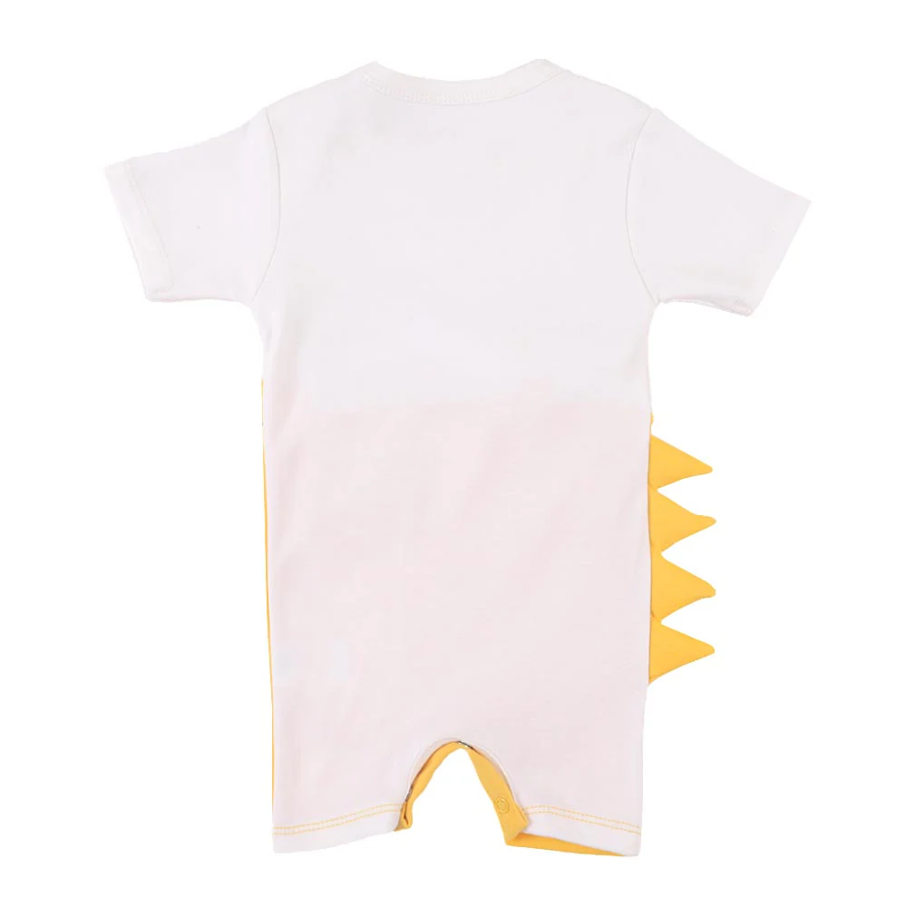Infant Boys Romper Croco - White/Citr - Image 5