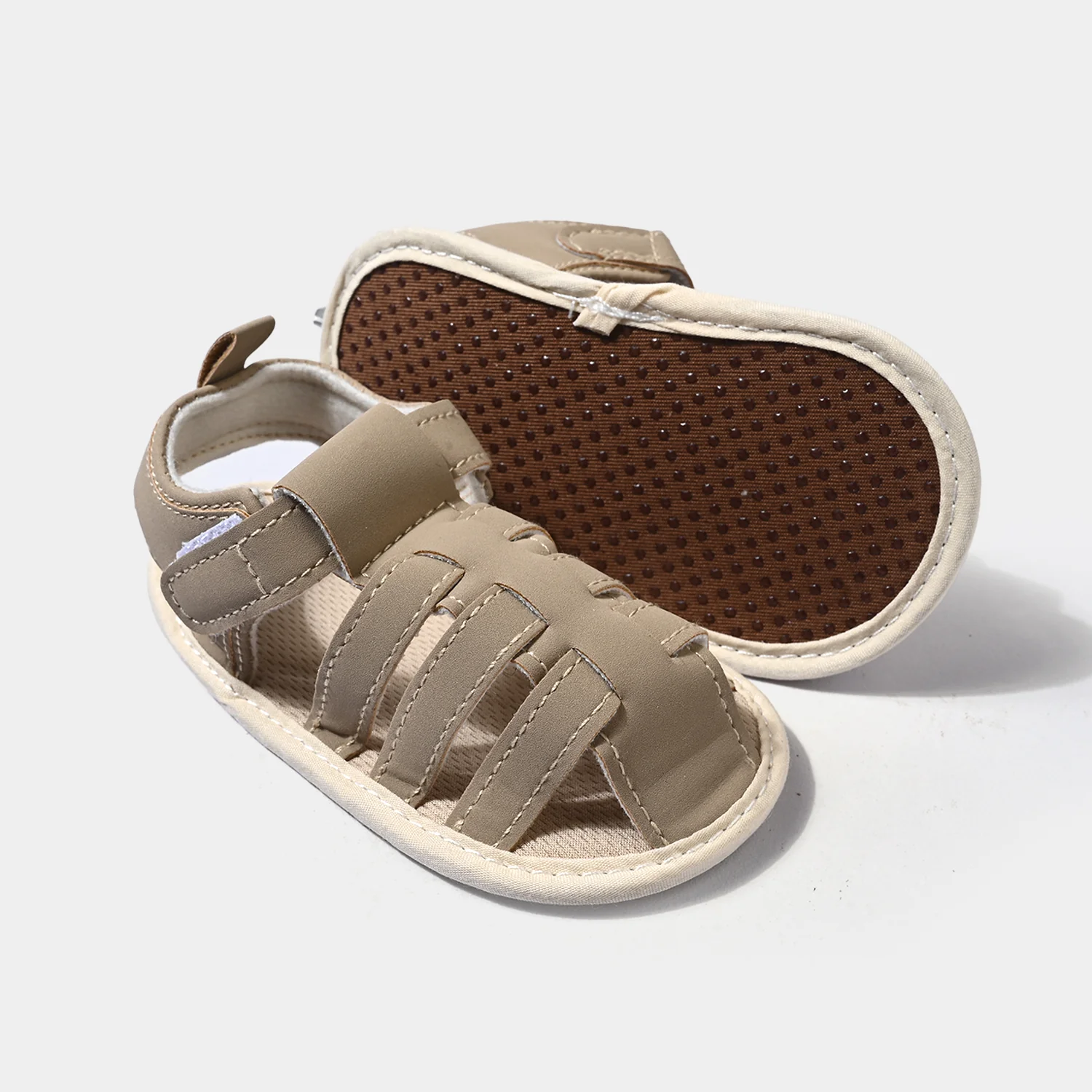 Infant Boys Shoes C-887- Beige - Image 2