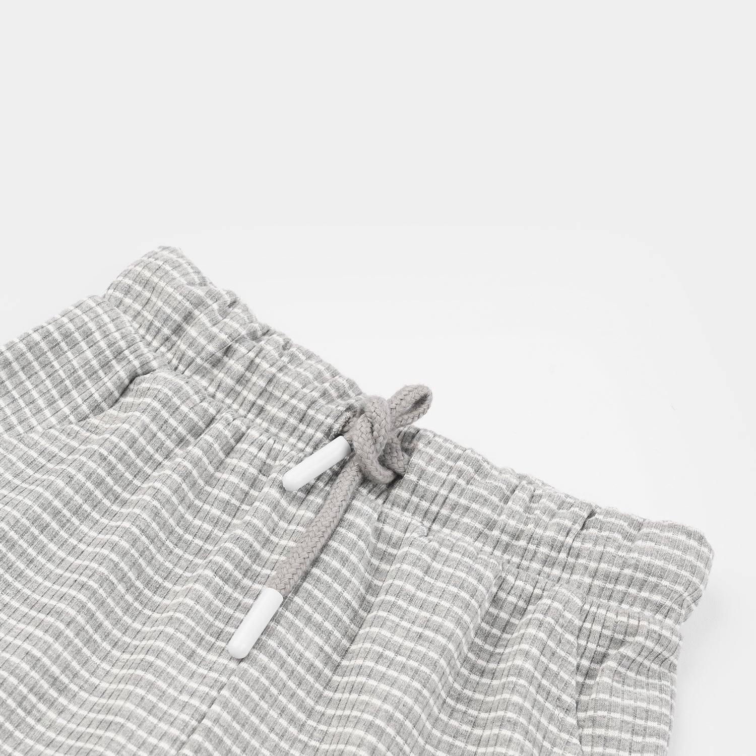 Infant Boys Jacquard Shorts Stripes - Grey/White - Image 2