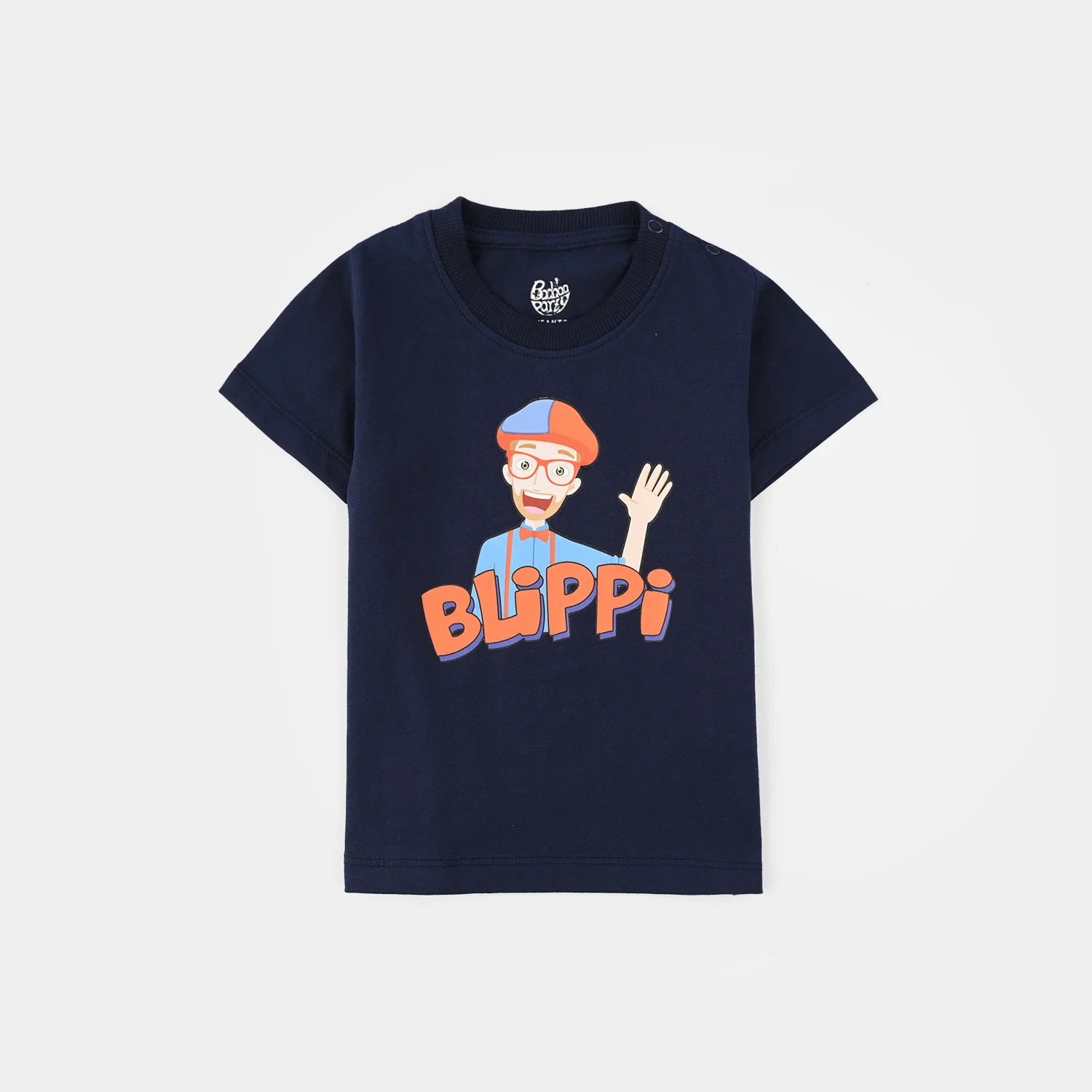 Infant Boys Slub Jersey T-Shirt Blippi-Navy Blue