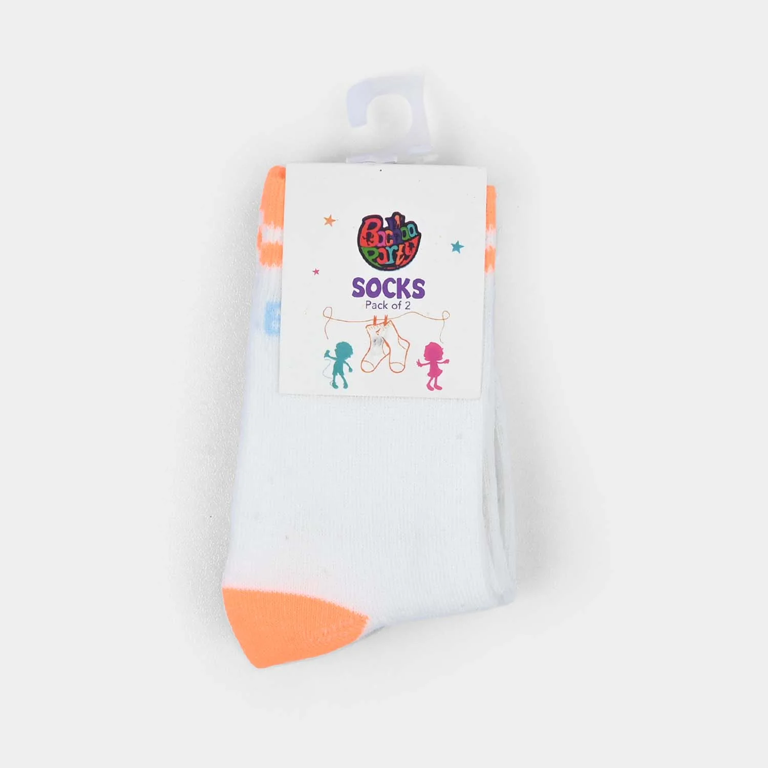 Infant Boys Socks Pack of 2 Endless Waves-White - Image 2