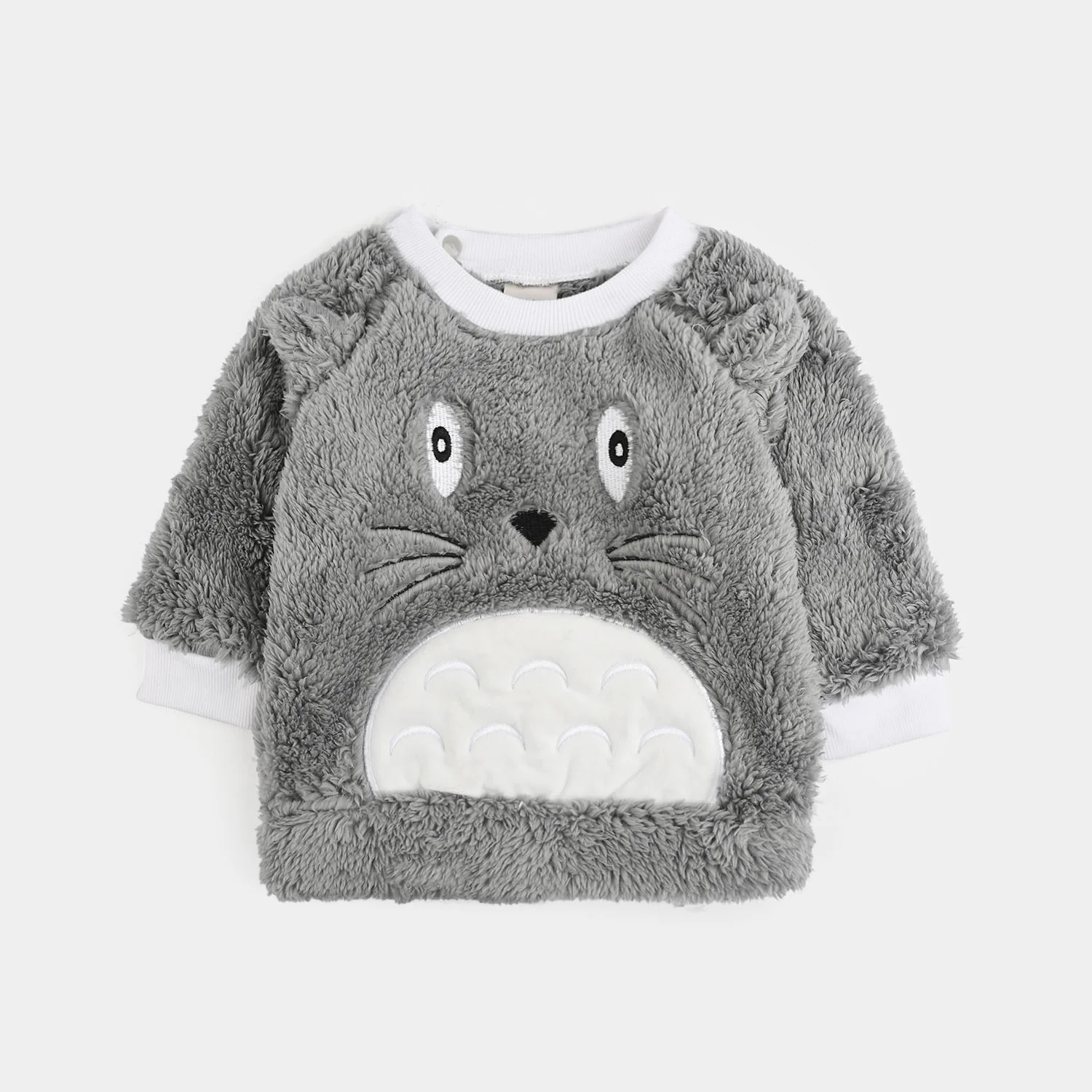 Infant Boys Faux Fur Suit - GREY - Image 2