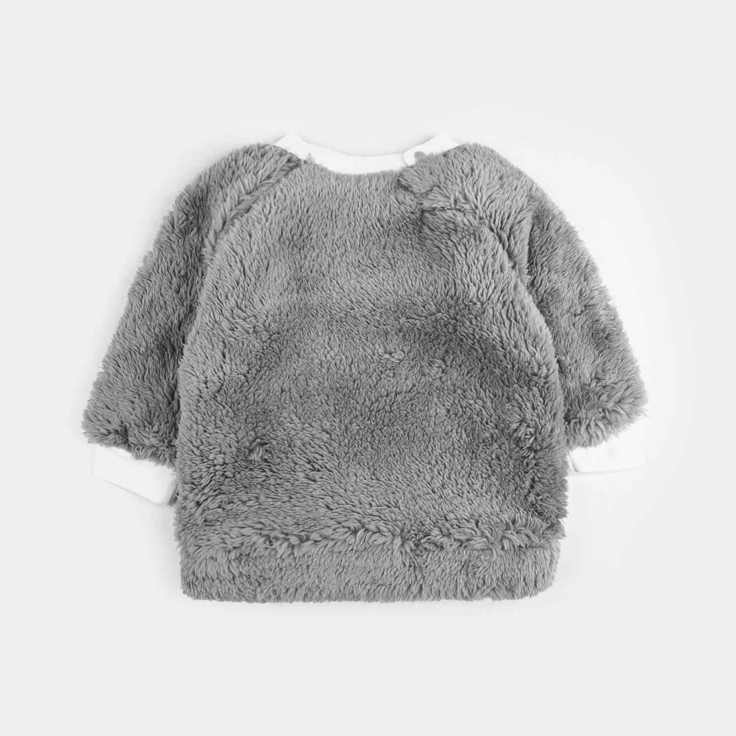 Infant Boys Faux Fur Suit - GREY - Image 3