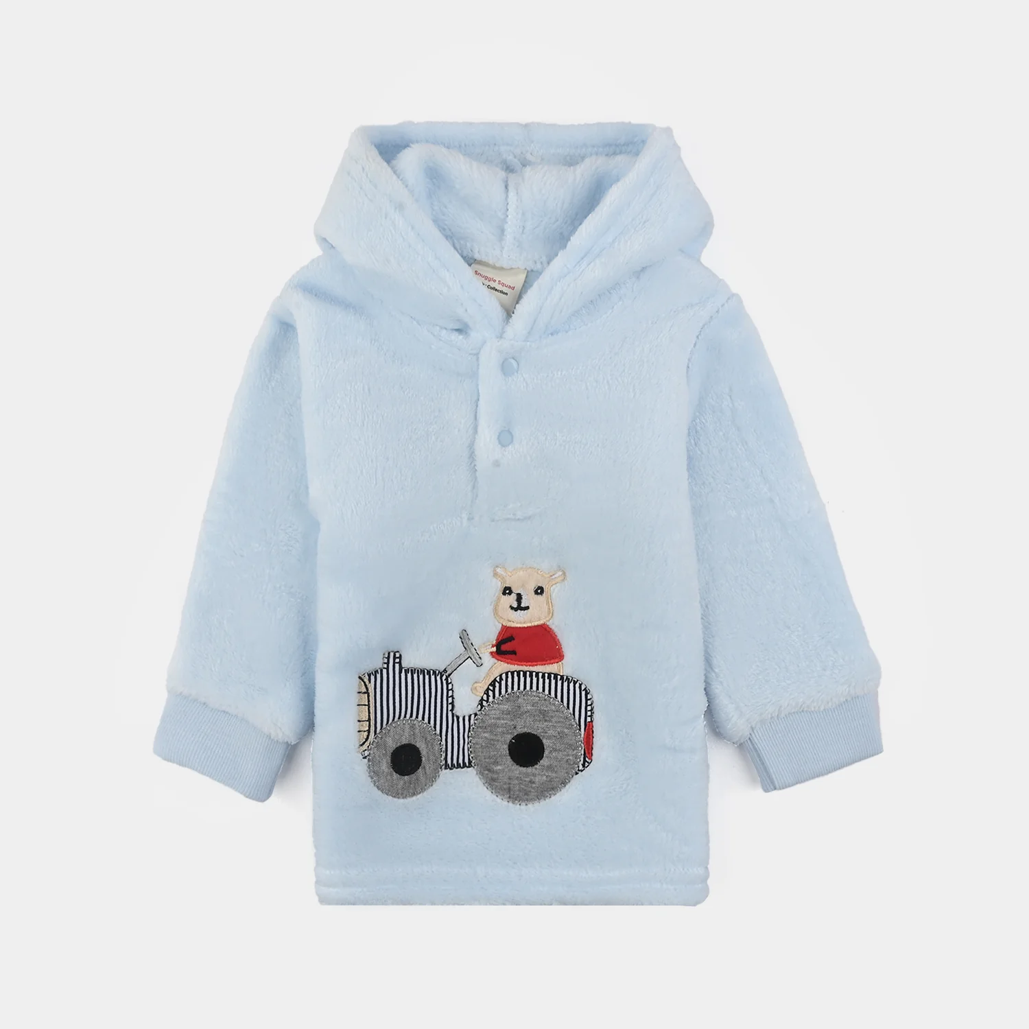 Infant Boys Faux fur Suit - BLUE - Image 2
