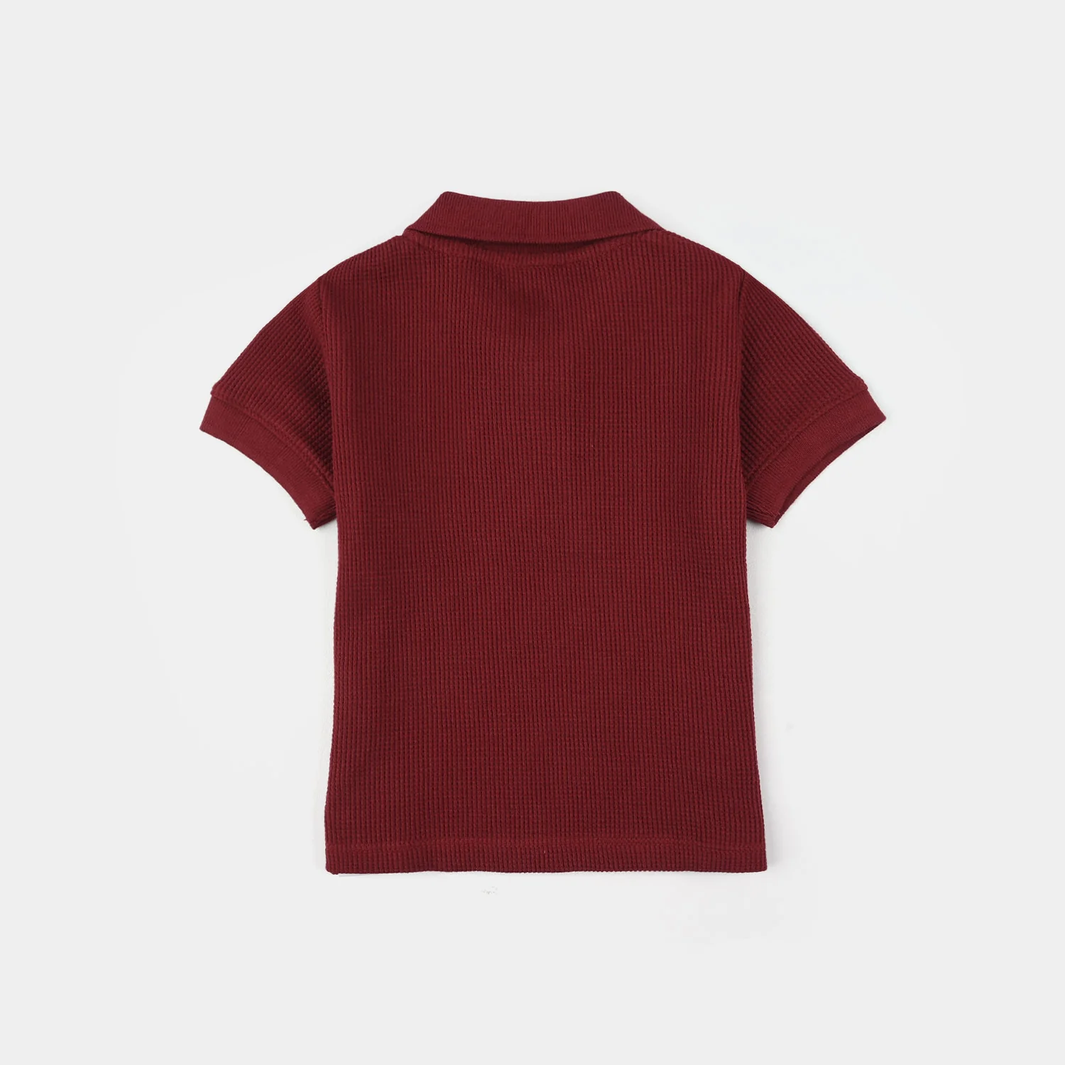 Infant Boys Thermal Polo - Maroon - Image 4