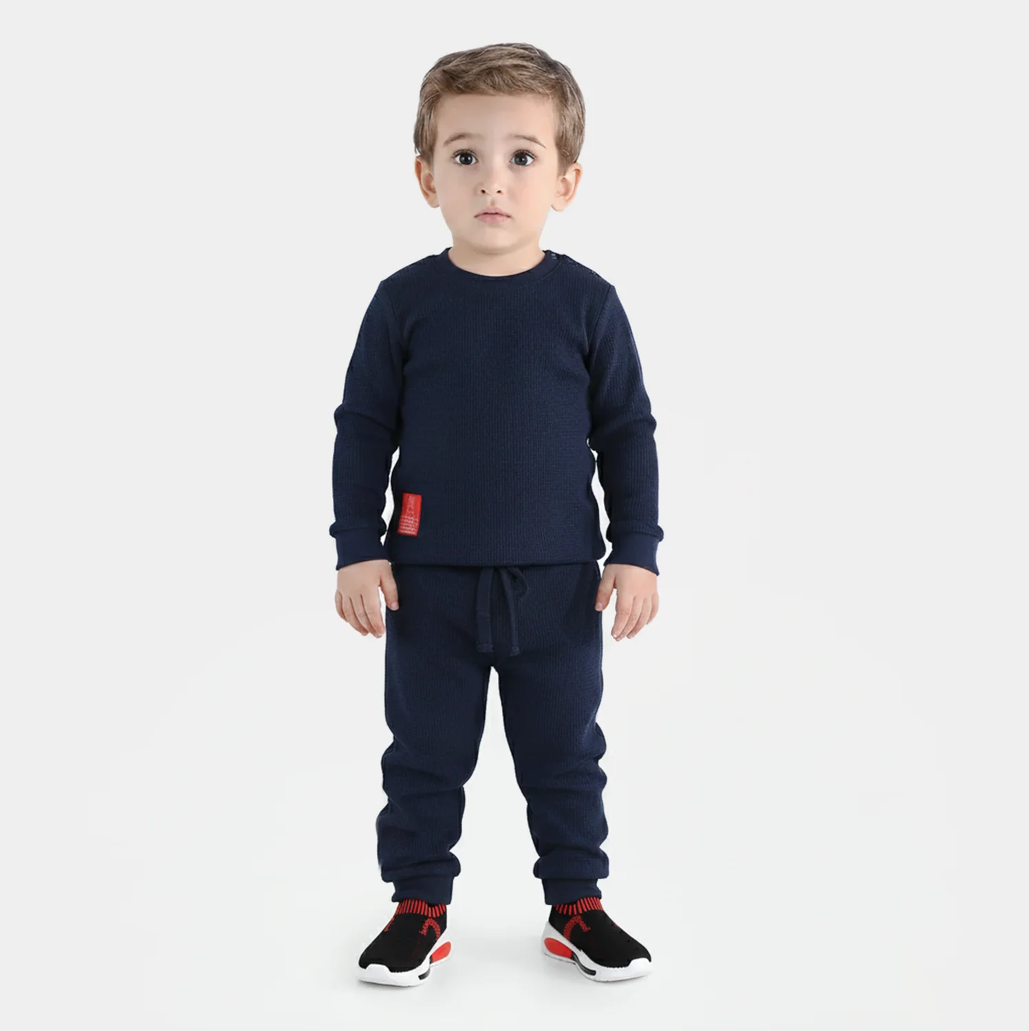 Infant Boys Thermal Suit-Navy Blue - Image 2