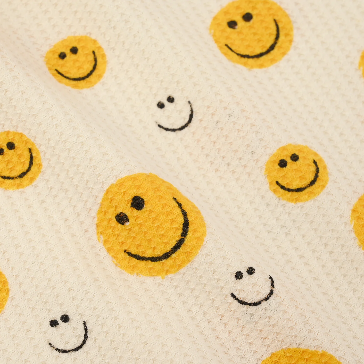 Infant Boys Thermal T-Shirt (Smiley Face) - White - Image 3