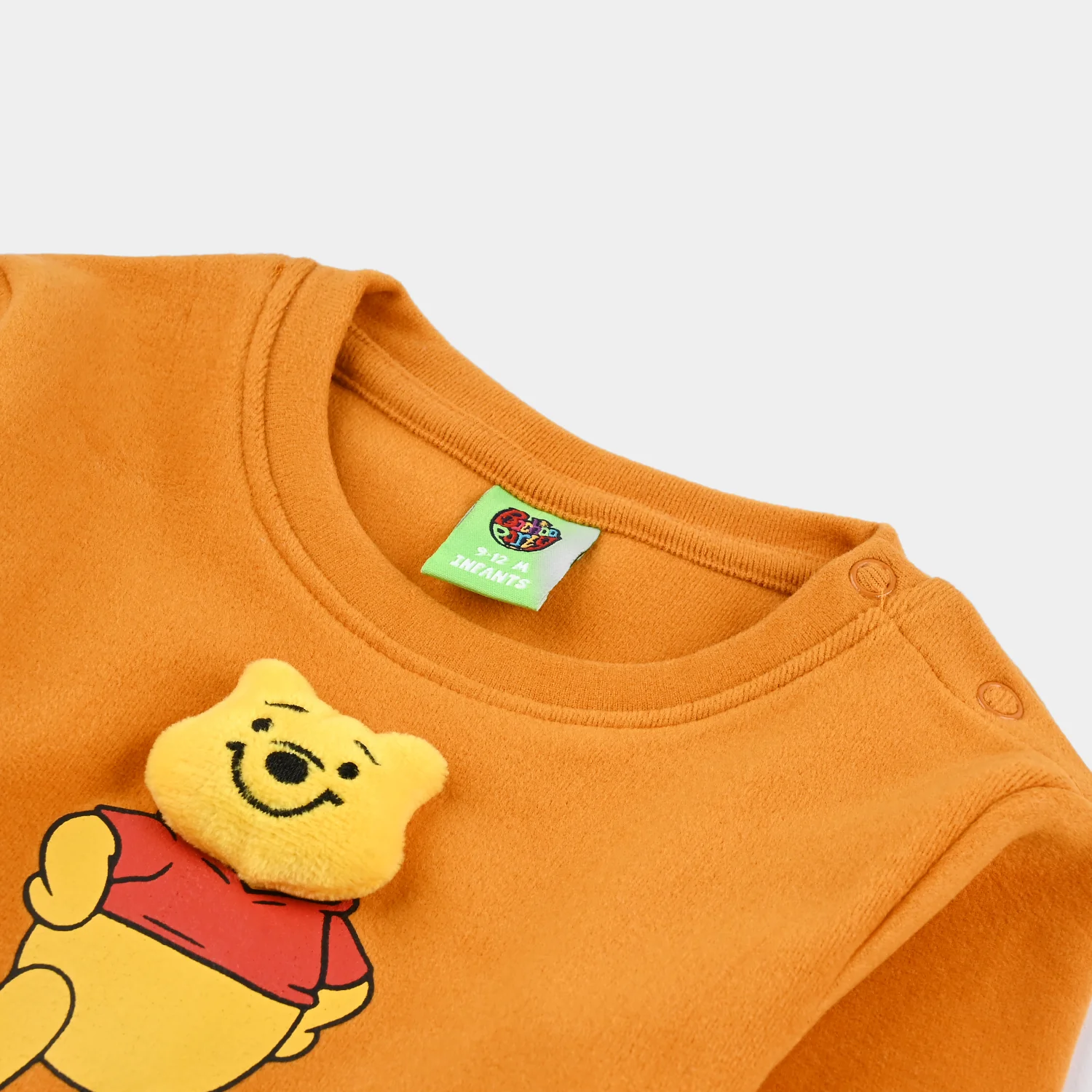 Infant Boys Velour Sweatshirt - Orange - Image 2