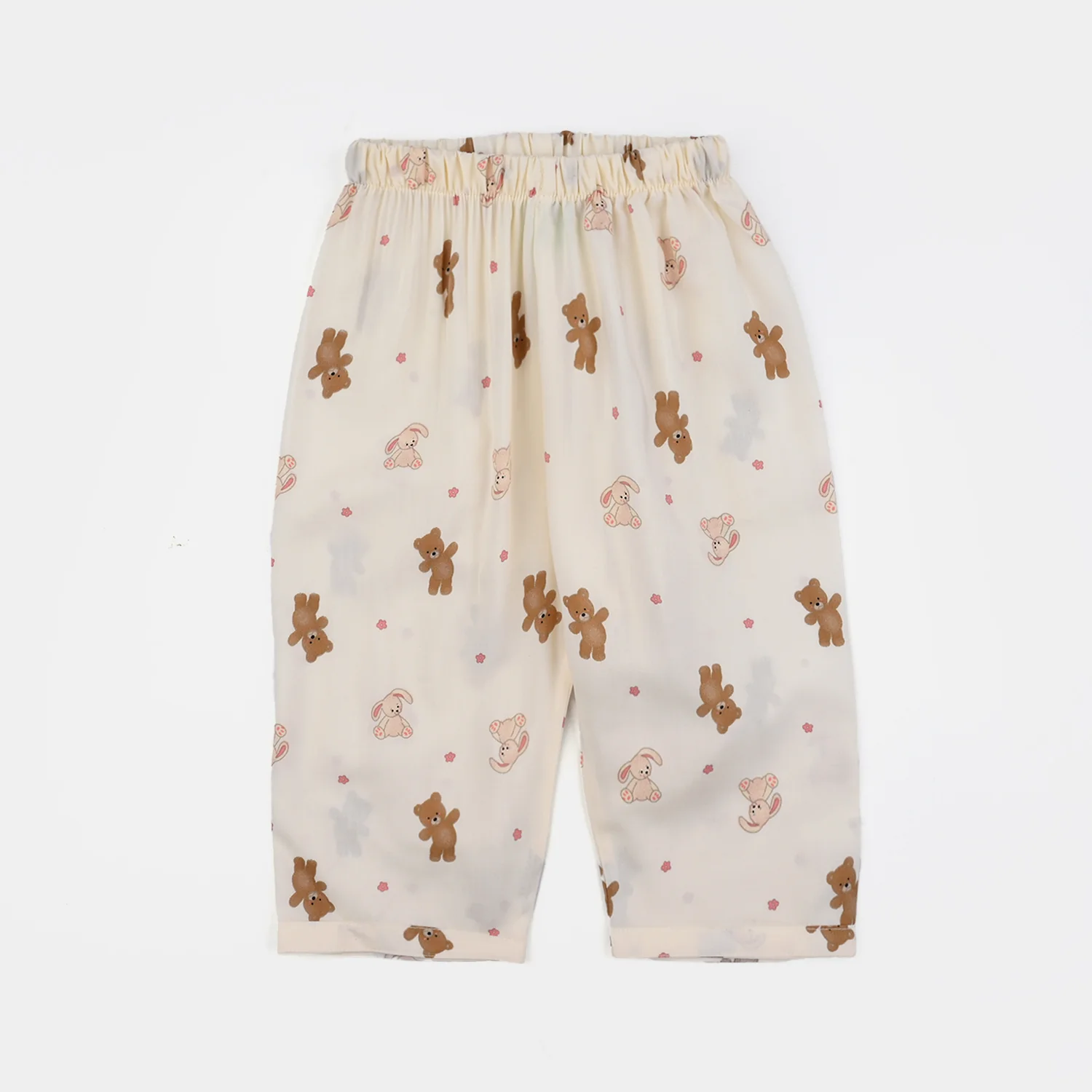 Infant Boys Viscose Night Suit (Teddy) - Off White - Image 4