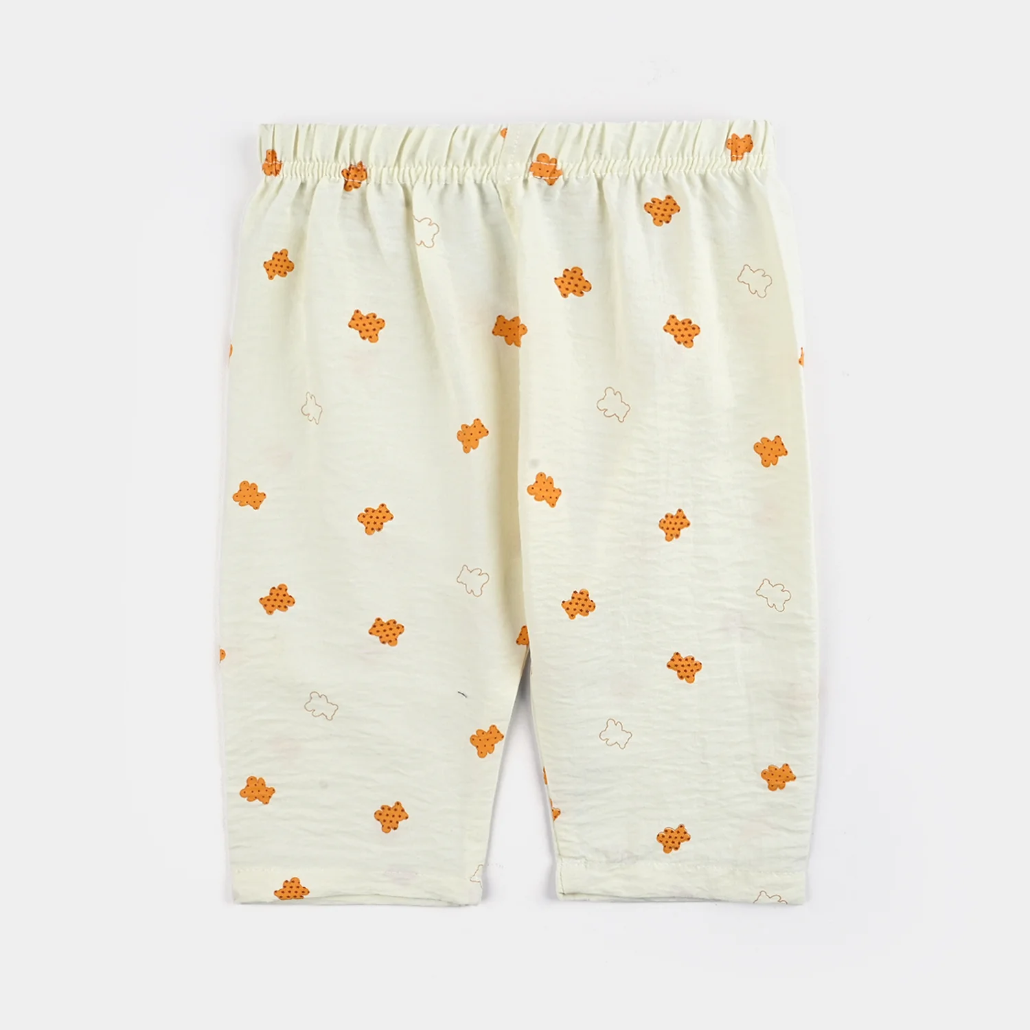 Infant Boys Viscose Night Suit Teddy & Stars - Off White - Image 3