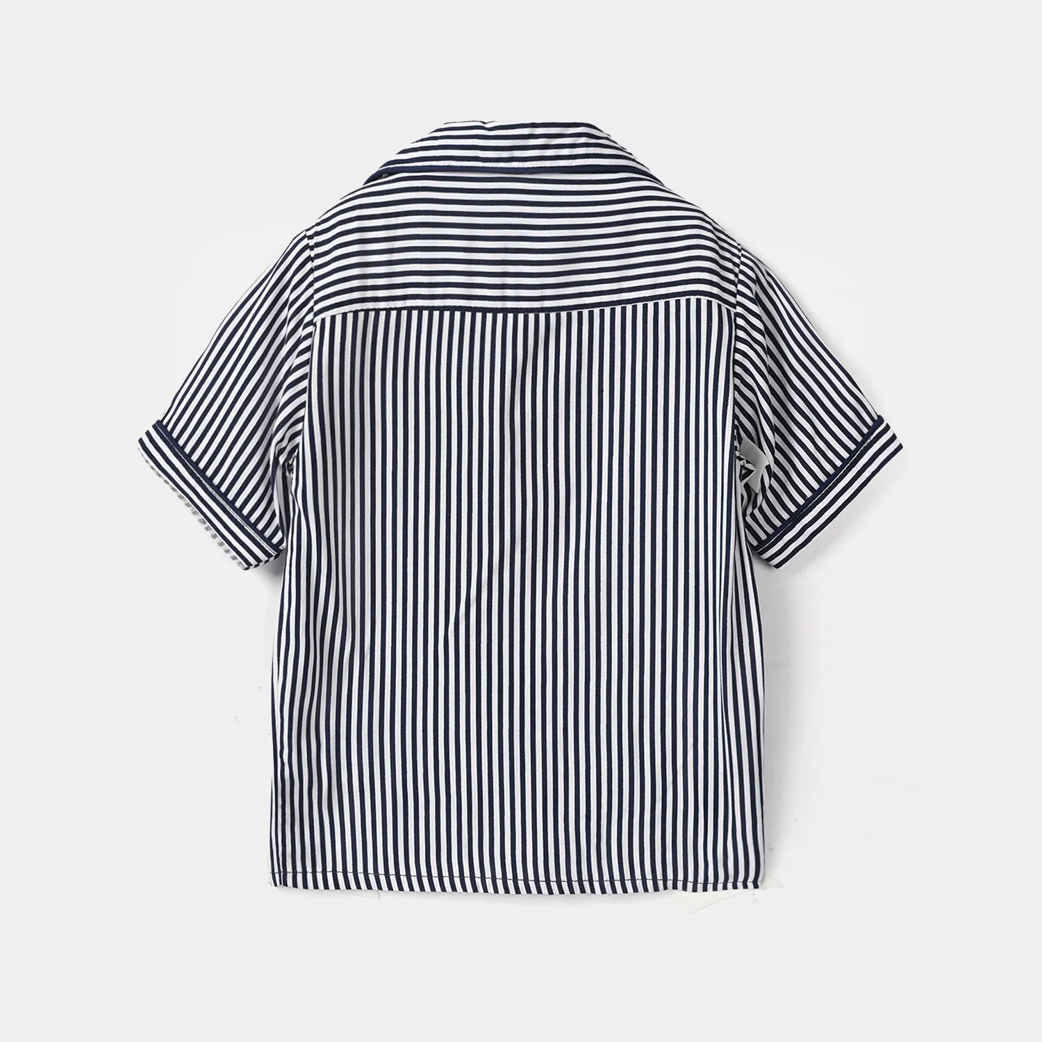 Infant Boys Viscose Nighwear-Navy Stripes-Nvy.White - Image 4