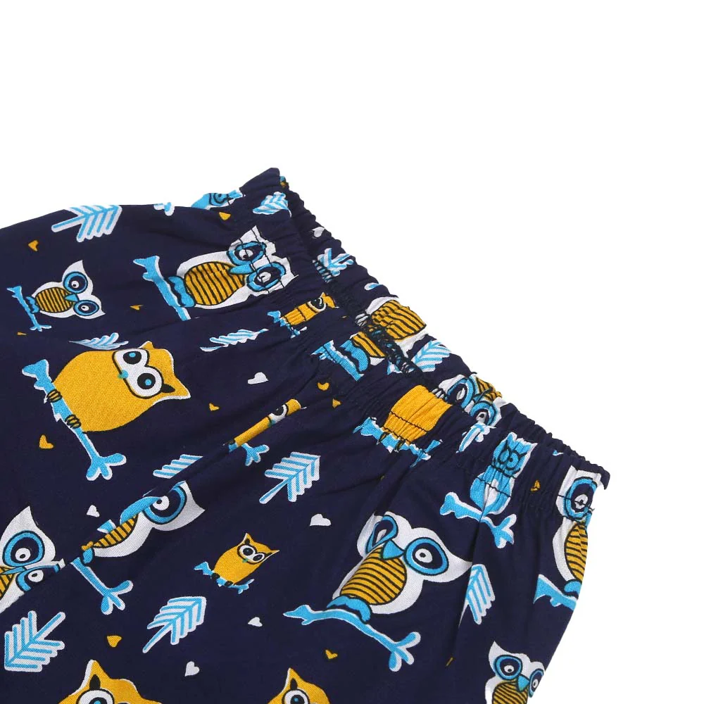 Infant Boys Woven Night Suit Little Owl - NAVY - Image 5