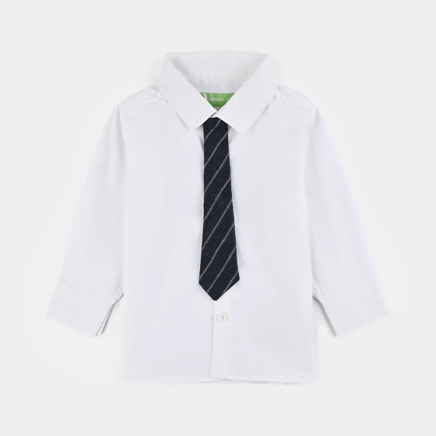 Infant Boys Yarn Dyed 3PC Suit-Little Drape-Navy/White - Image 5