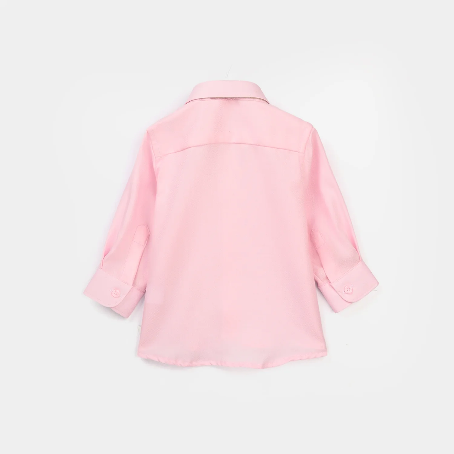 Infant Boys Yarn Dyed Formal Shirt - Pink - Image 3