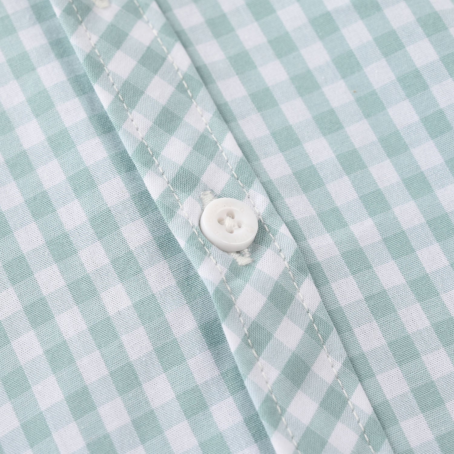 Infant Boys Yarn Dyed Shirt - Light Green - Image 2