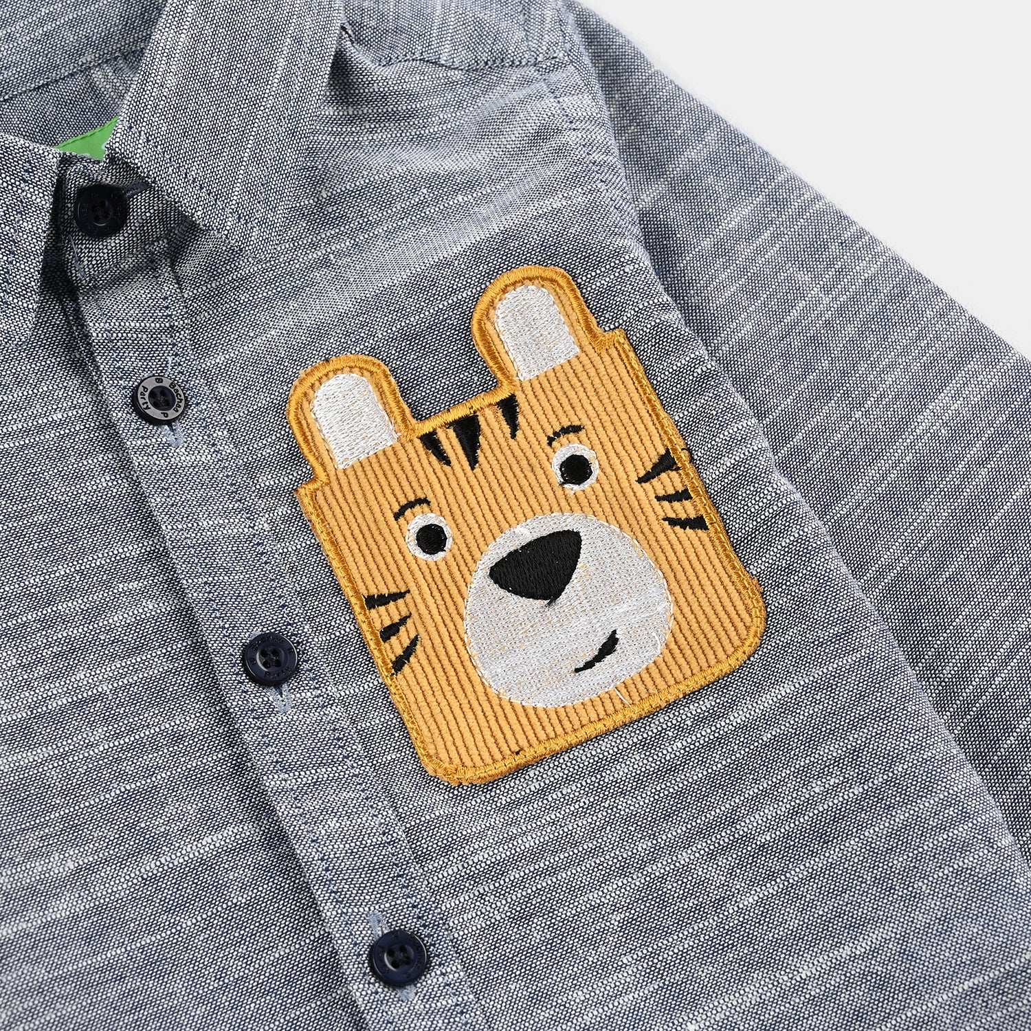 Infant Boys Yarn Dyed Shirt - Image 3