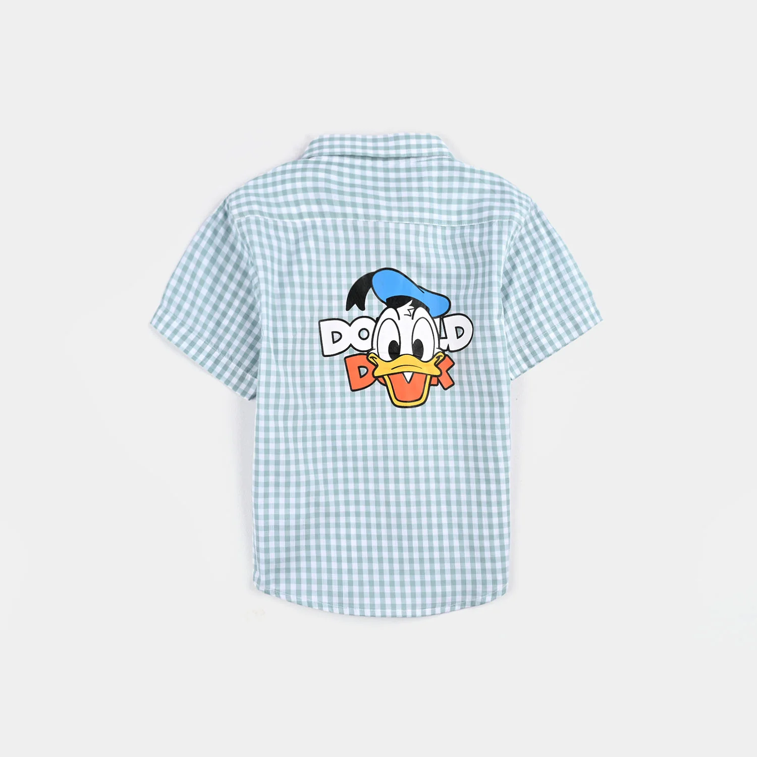 Infant Boys Yarn Dyed Shirt (Donald) - Blue Check - Image 3