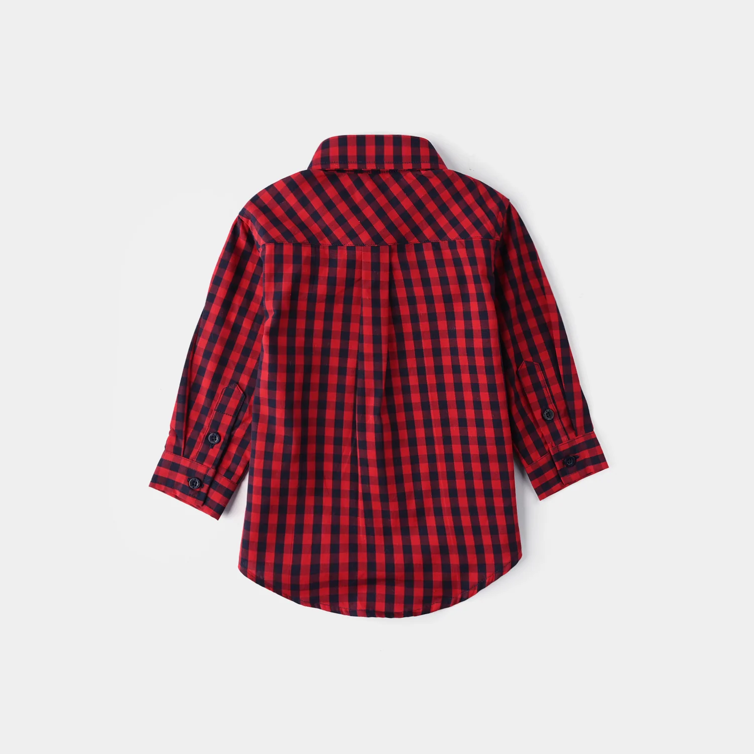 Infant Boys Yarn Dyed Shirt (Little Tiger) - Red - Image 4