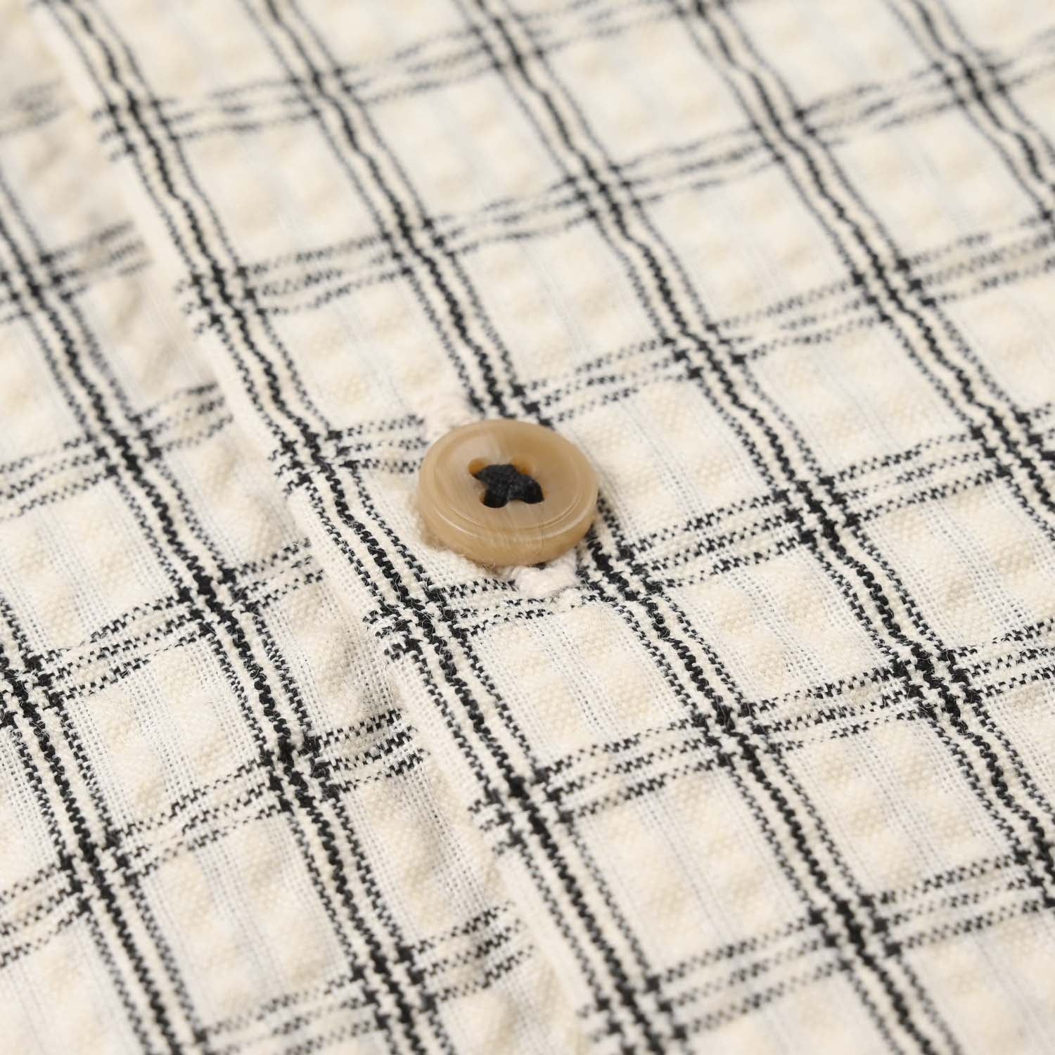 Infant Boys Yarn Dyed Shirt Character - White - Image 3