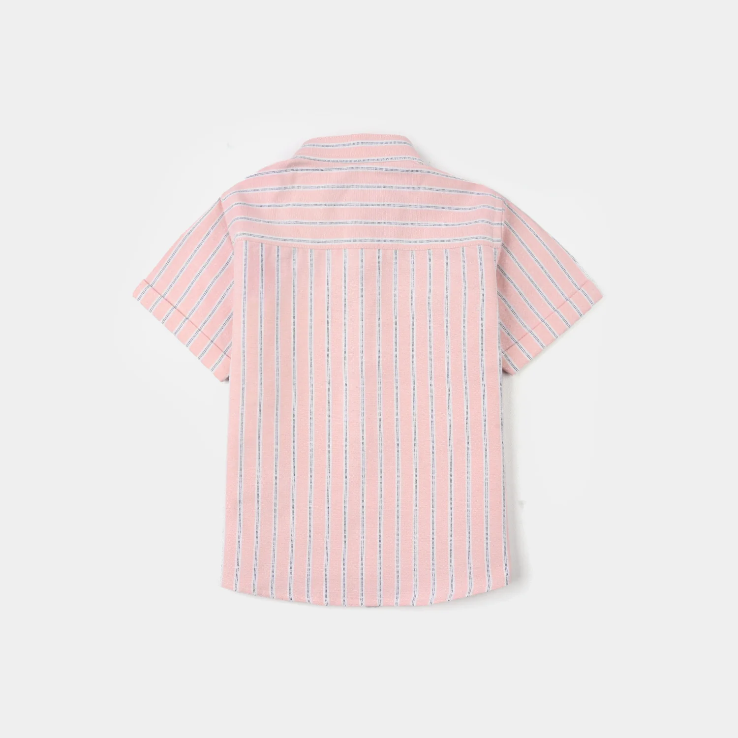Infant Boys Yarn Dyed Shirt - Pink - Image 4