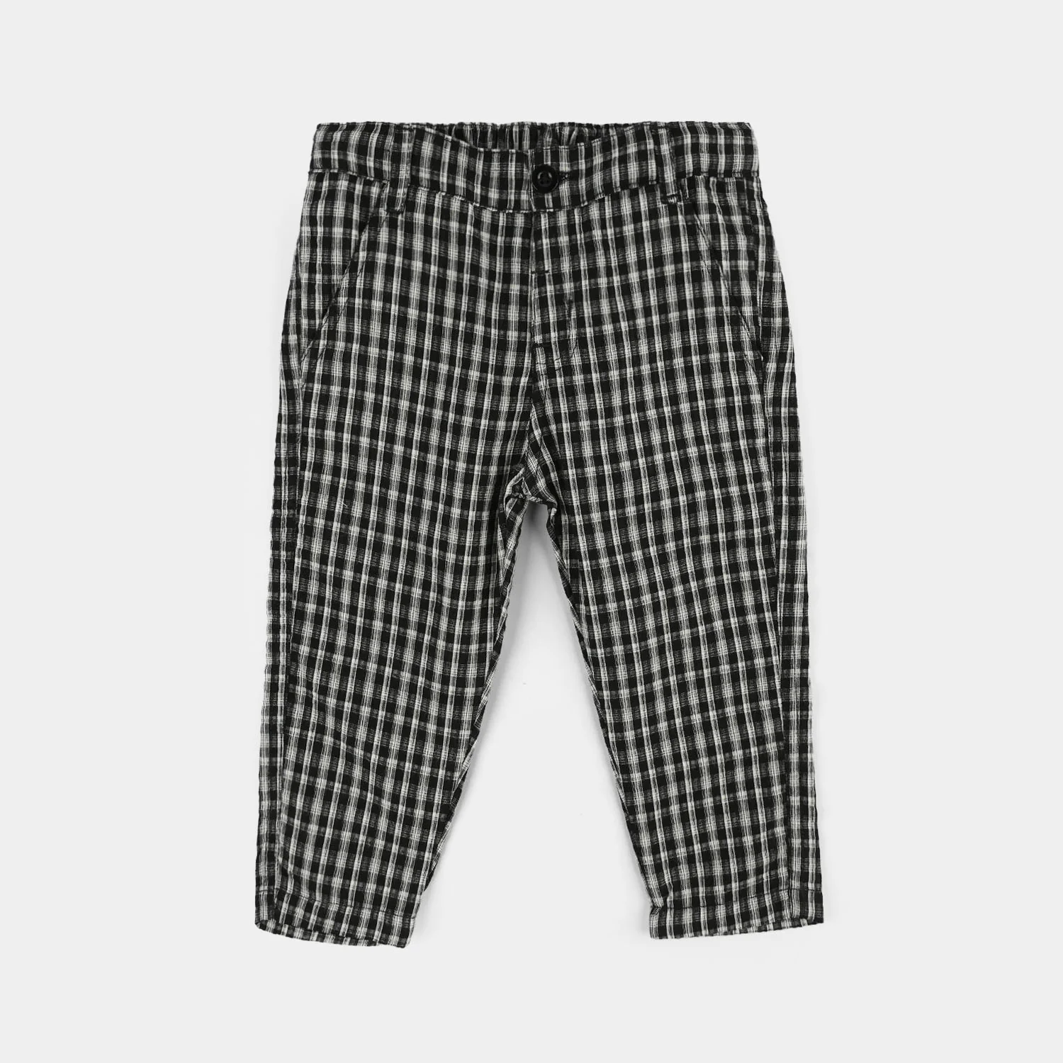 Infant Boys Yarn Dyed Woven Suit (3 Piece) - Black/White - Image 6