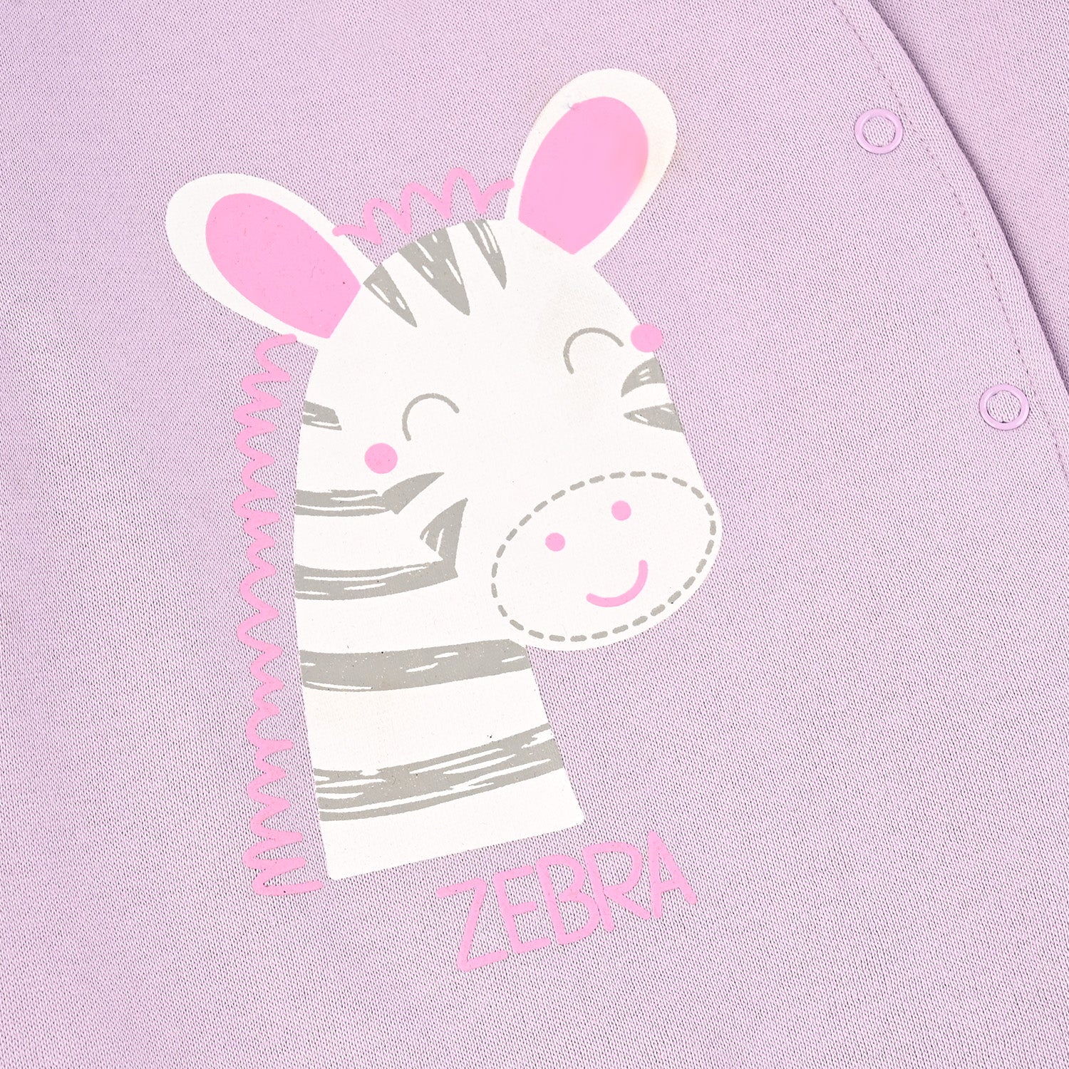 Infant Girl Fleece Romper ZEBRA - Image 3