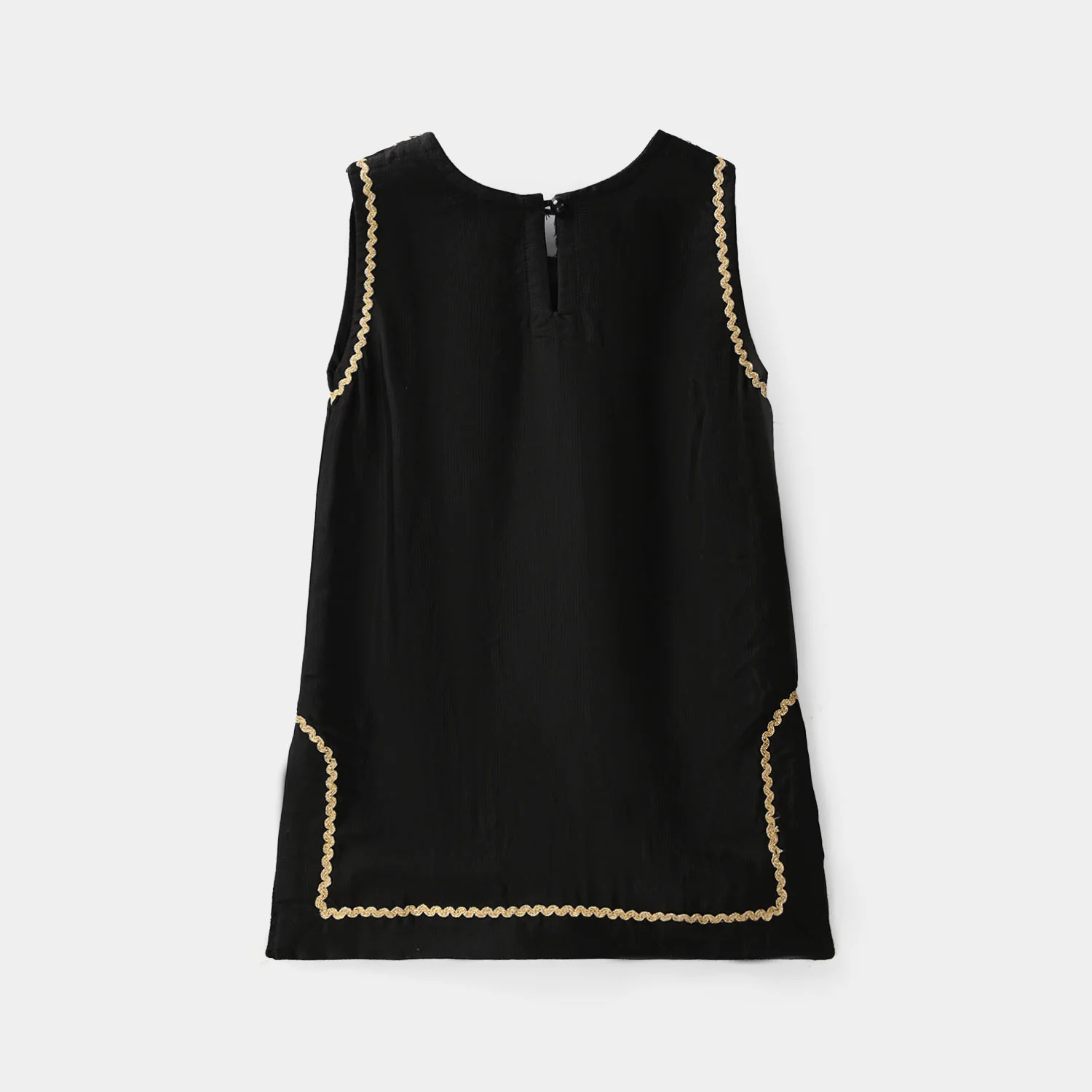 Infant Girls Raw Silk 2Pcs Gota Phool - Black - Image 7