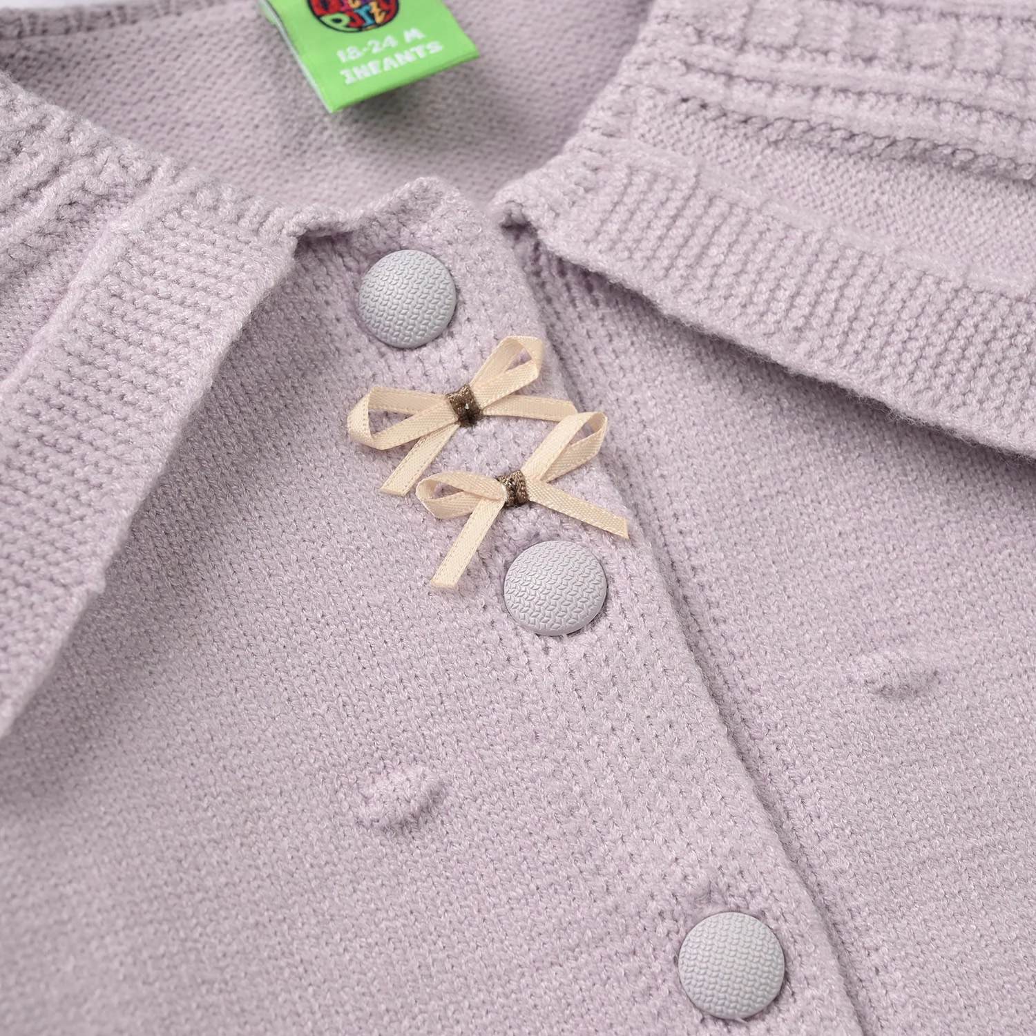 Infant Girls Acrylic Sweater-Fish Frill - Image 2