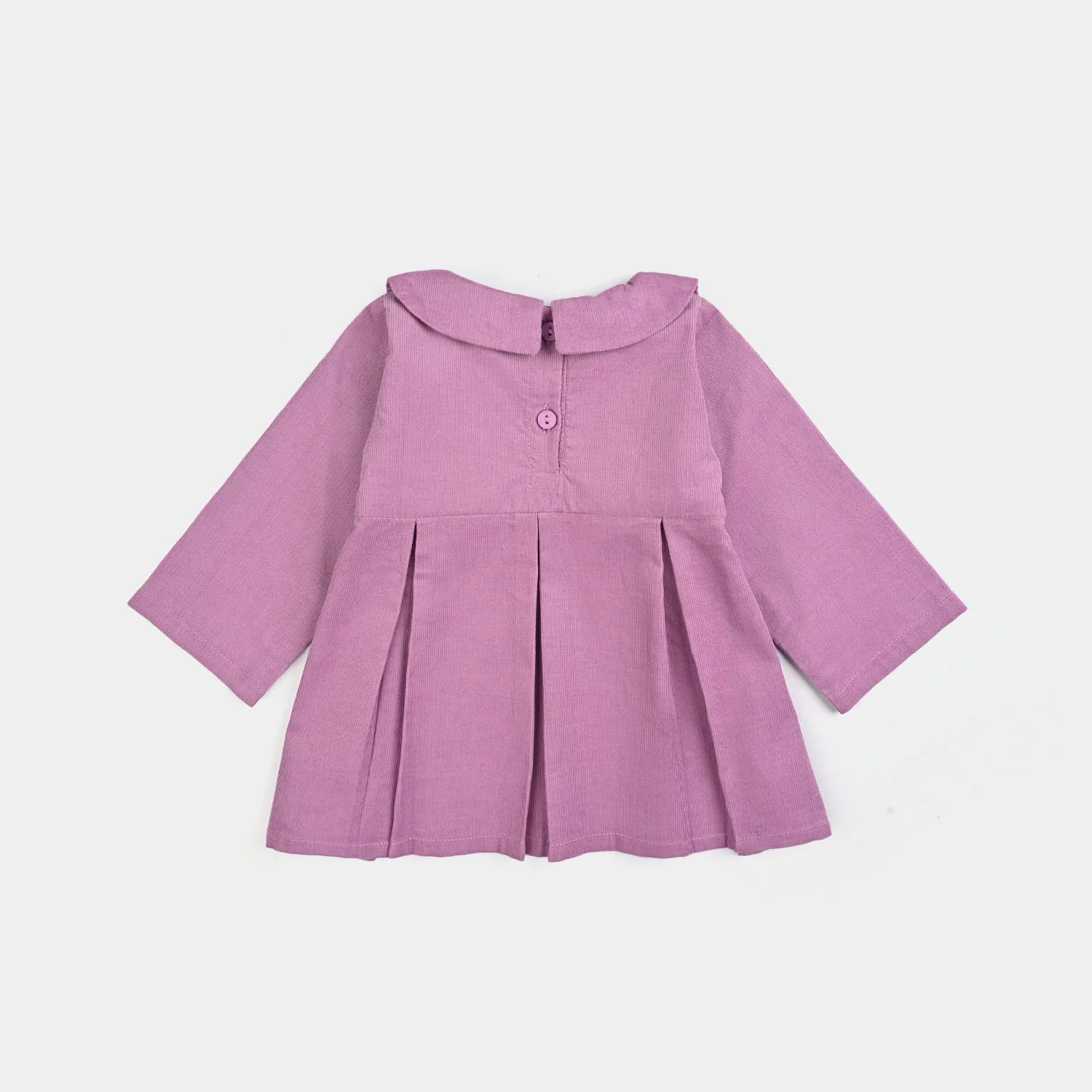 Infant Girls Corduroy Casual Frock Peter Pan - Image 3