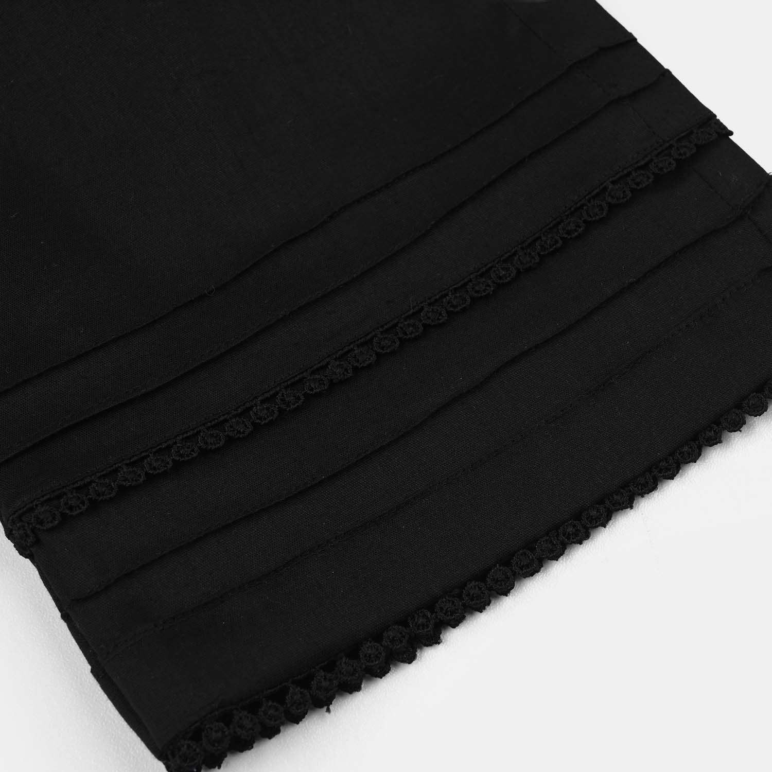Infant Girls Cotton Culottes (Laces) - Black - Image 3