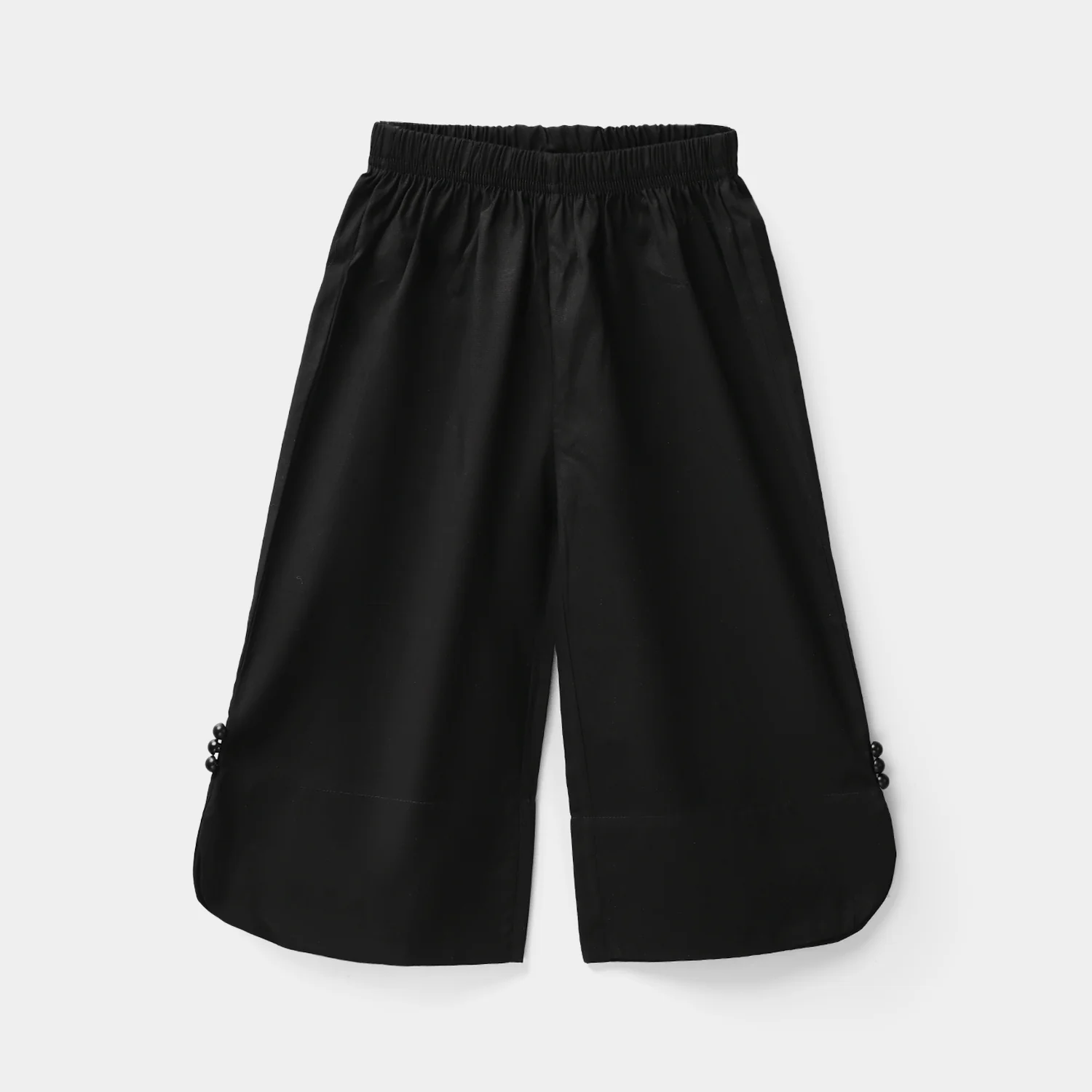 Infant Girls Cotton Culottes Round - Black - Image 3