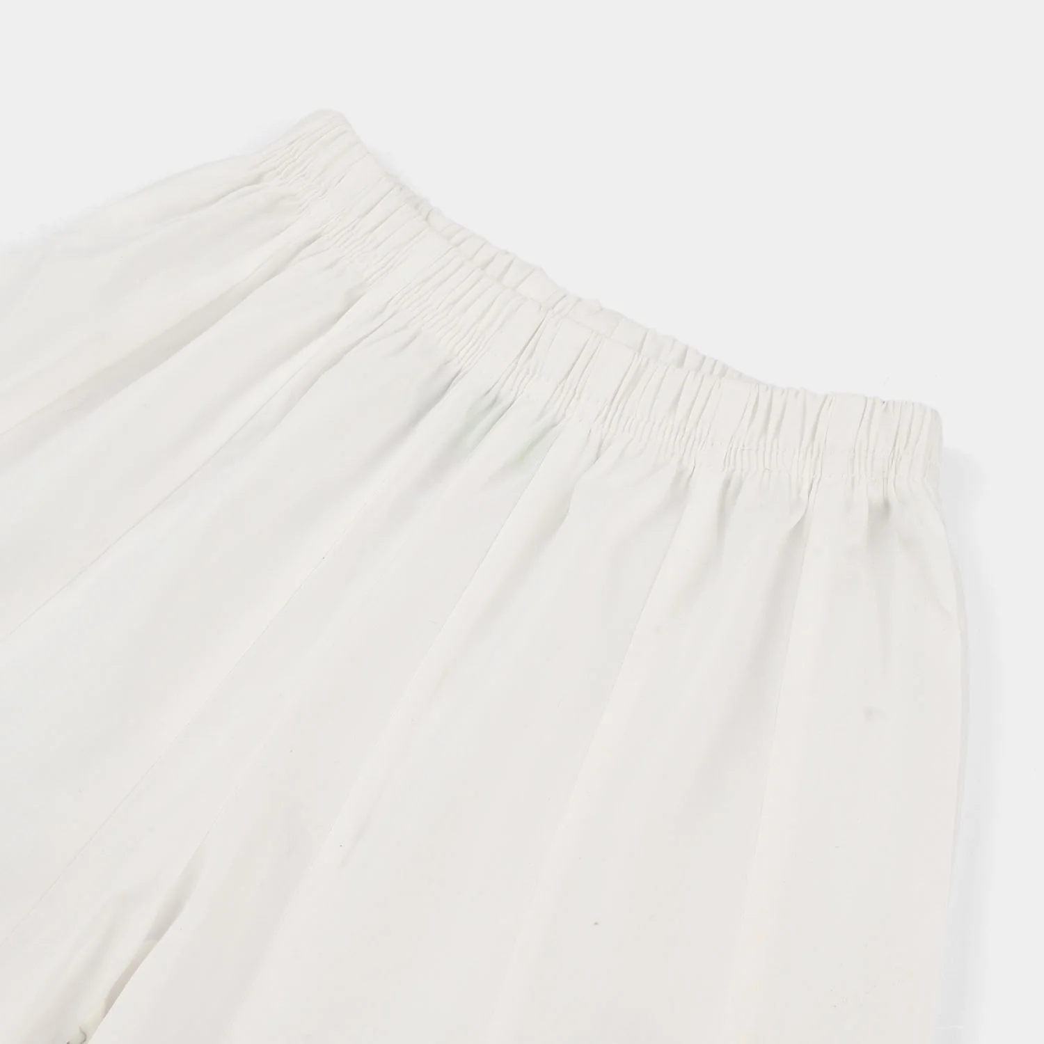 Infant Girls Cotton Dhaka Pants Gota Patti - White - Image 3