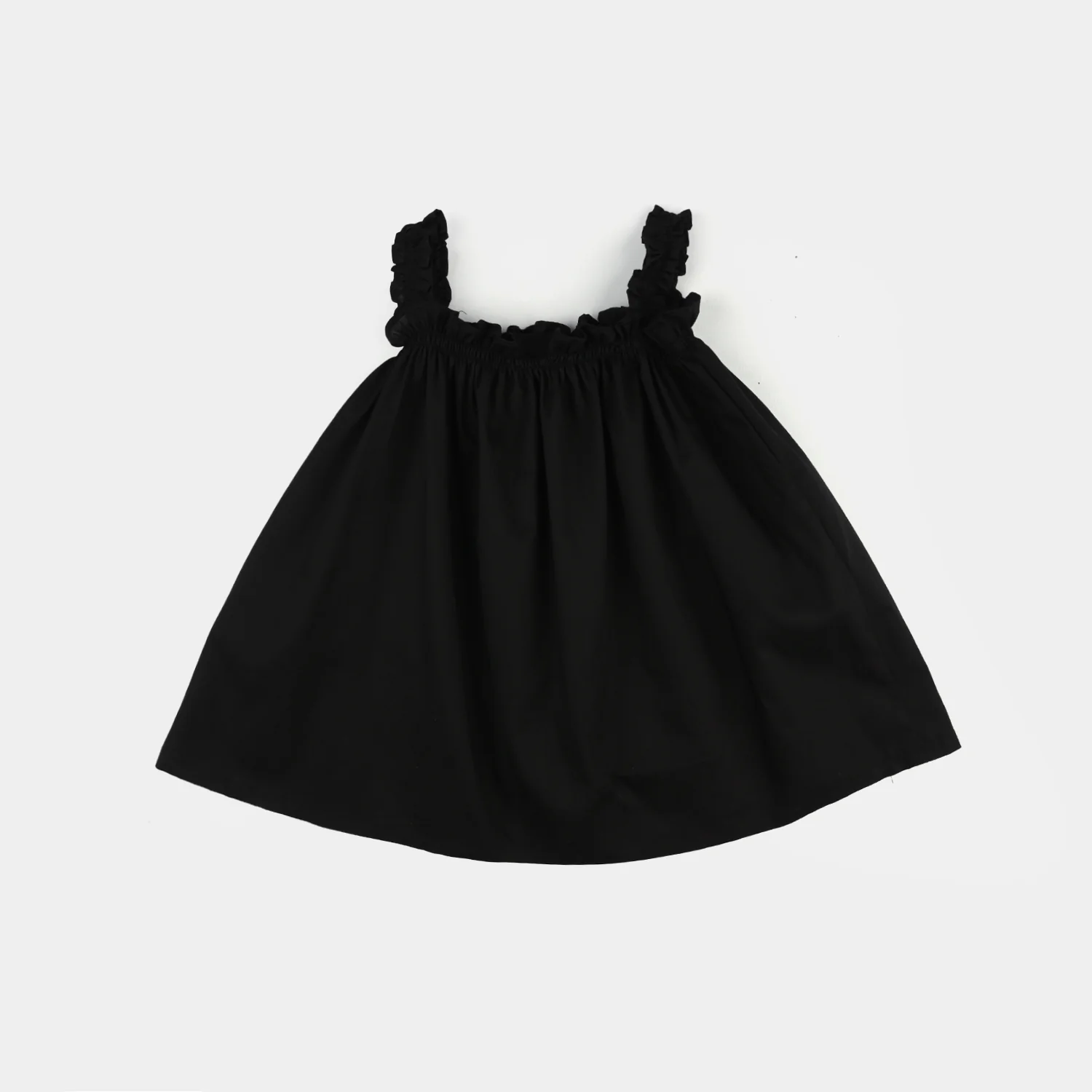 Infant Girls Cotton Embroidered 2-Piece Set (Juuhar) - Black - Image 5