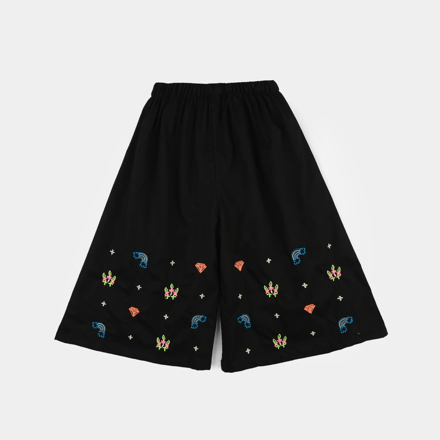 Infant Girls Cotton Embroidered 2-Piece Set (Juuhar) - Black - Image 6