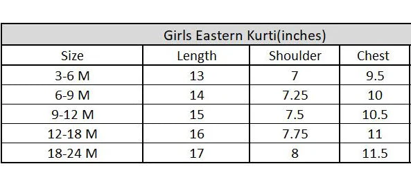 Infant Girls’ Cotton Embroidered Kurti – Black - Image 6