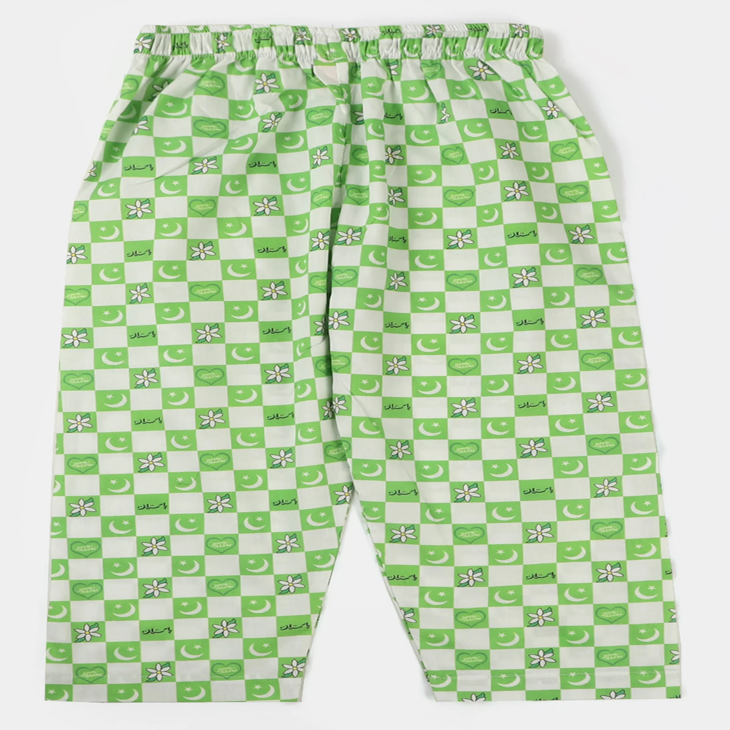 Infant Girls Cotton Independence Co-ord Set Chand Sitara - Green - Image 4