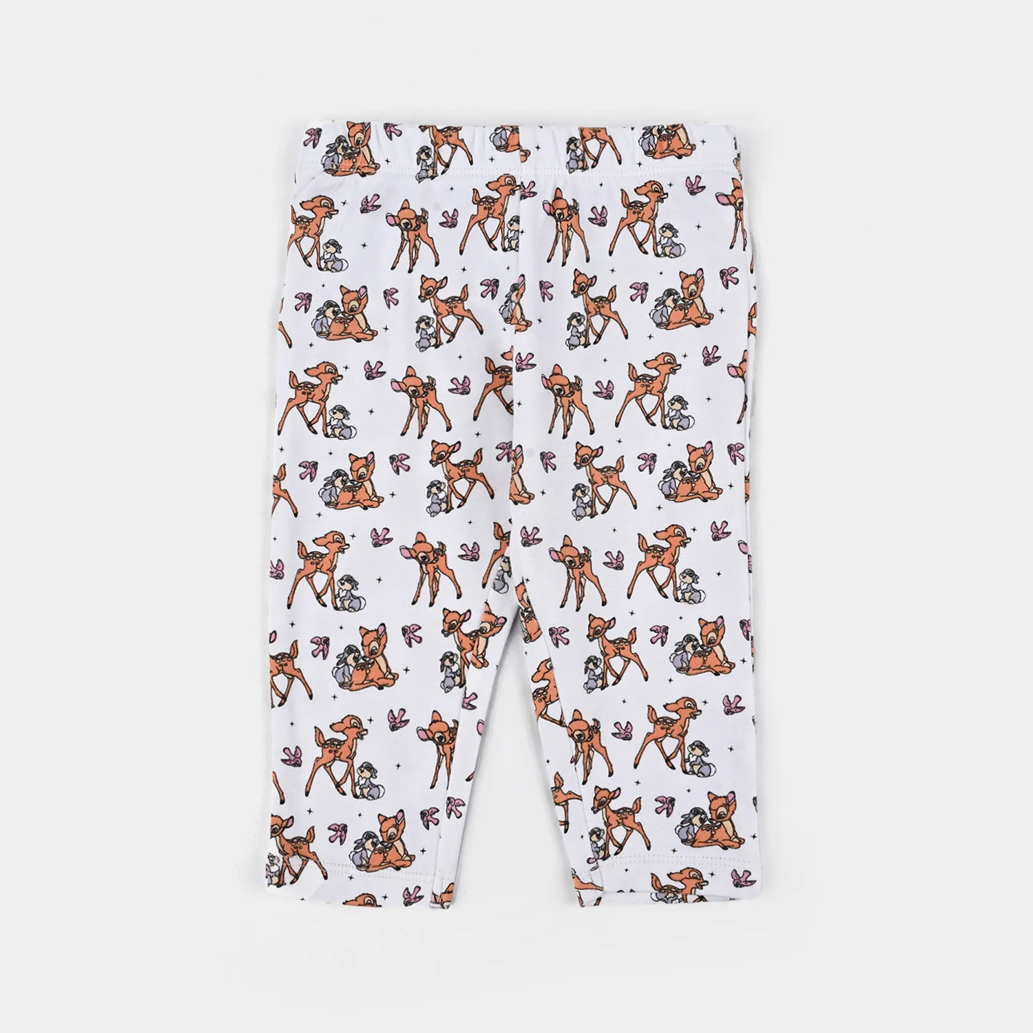 Infant Girls Cotton Interlock Bambi Pyjama Pack OF 3 - Pink.White - Image 3