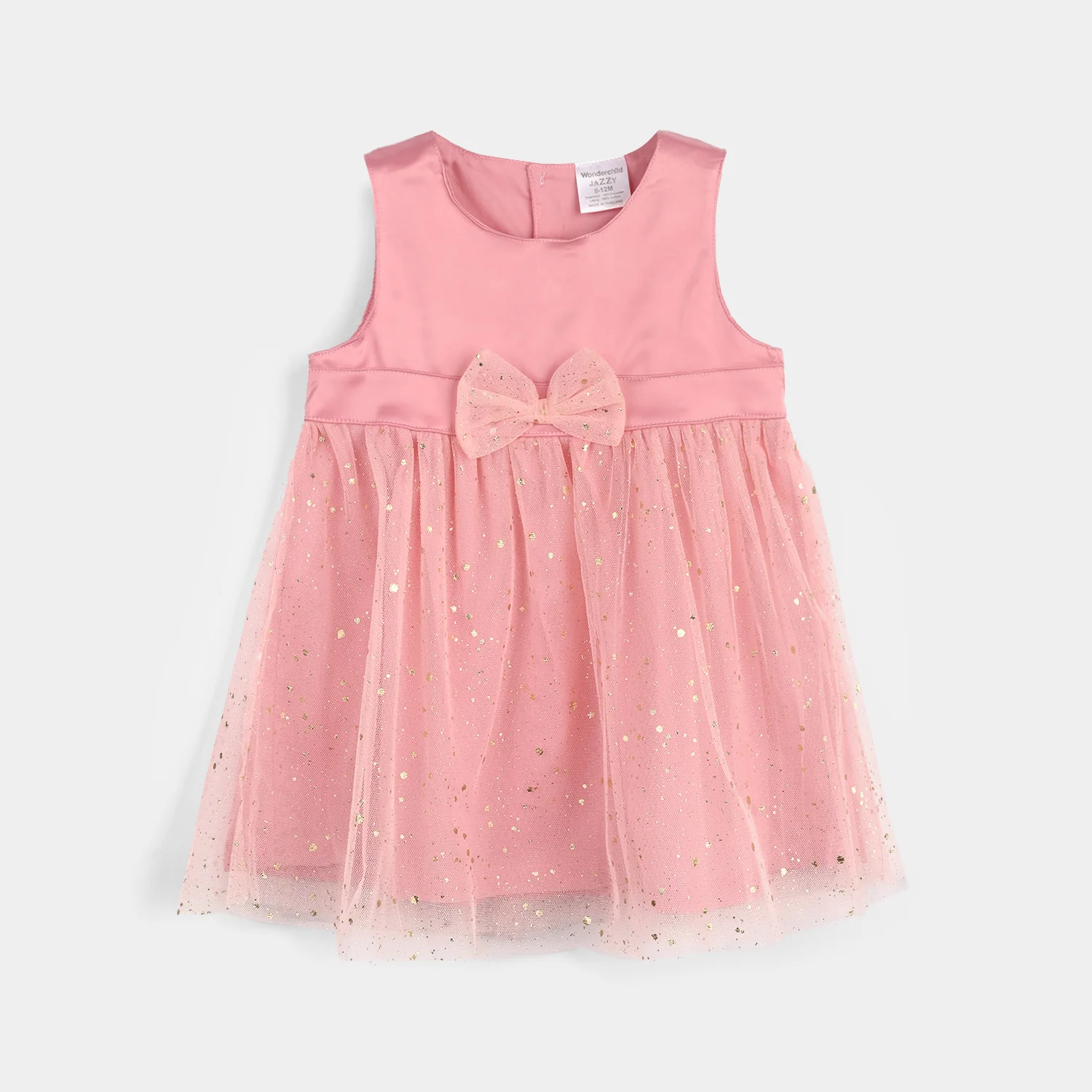 Infant Girls Fancy Suit-Pink/Brown - Image 4