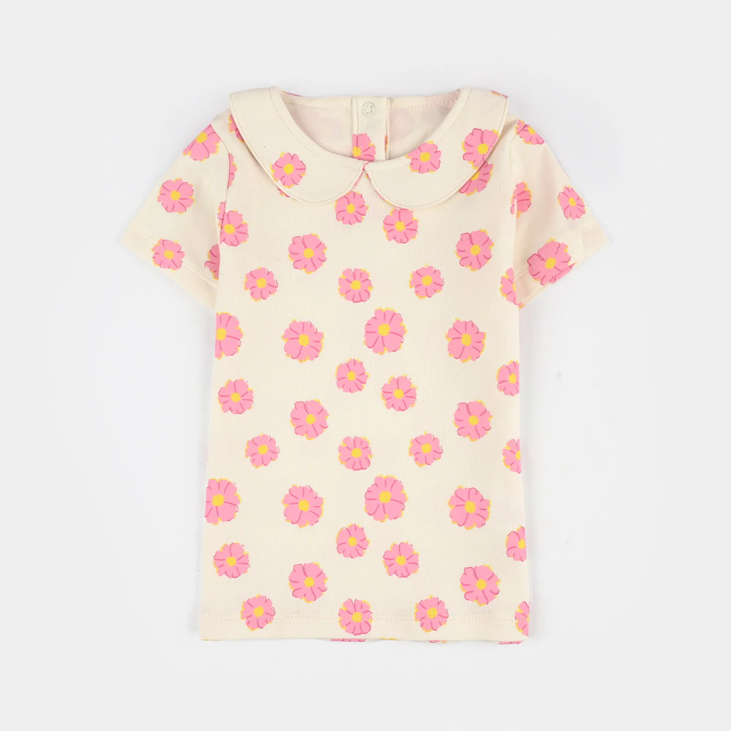 Infant Girls Cotton Interlock Knitted Suit (Blossom) - Multi - Image 2
