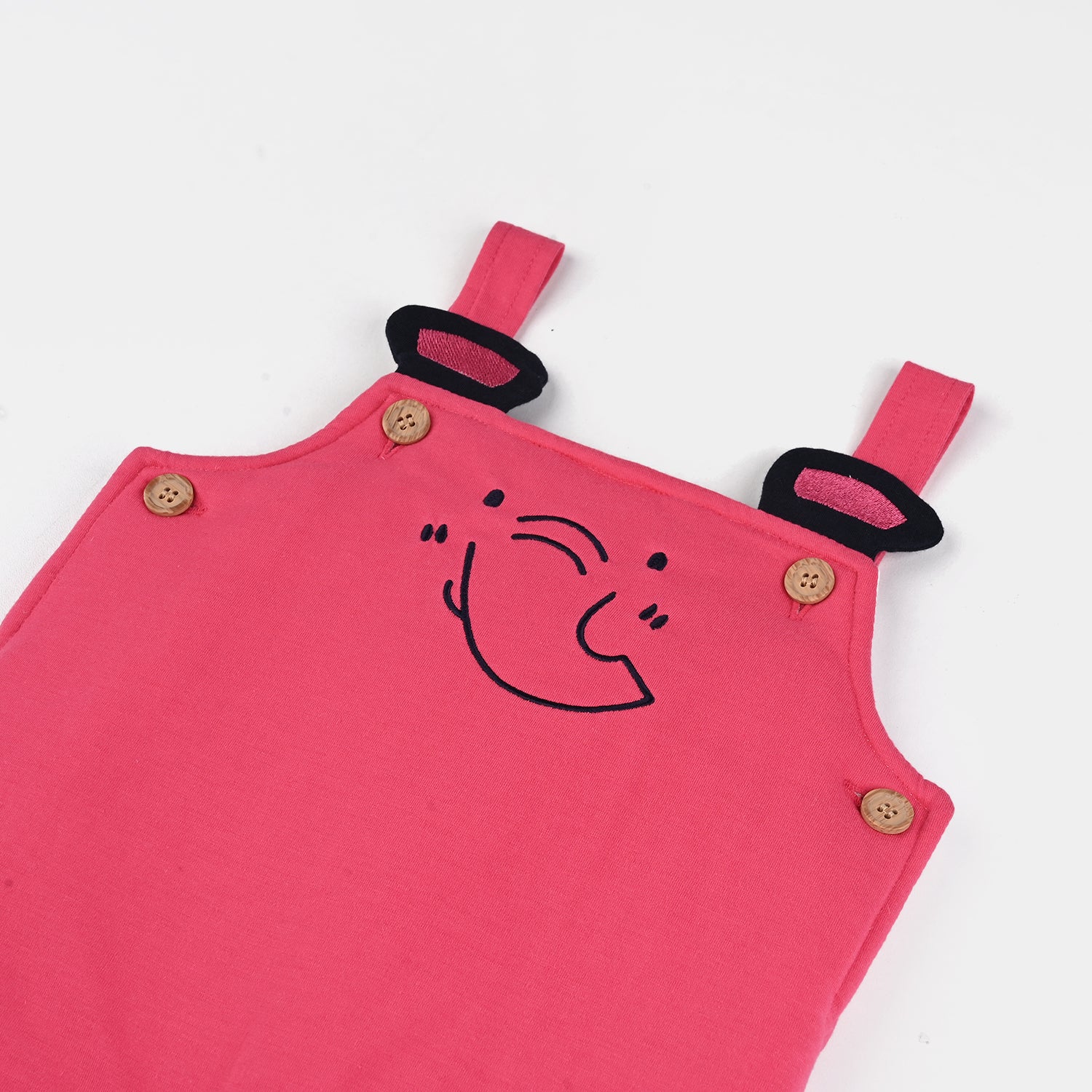 Infant Girls Cotton Interlock Suit-Pink/Grey - Image 4