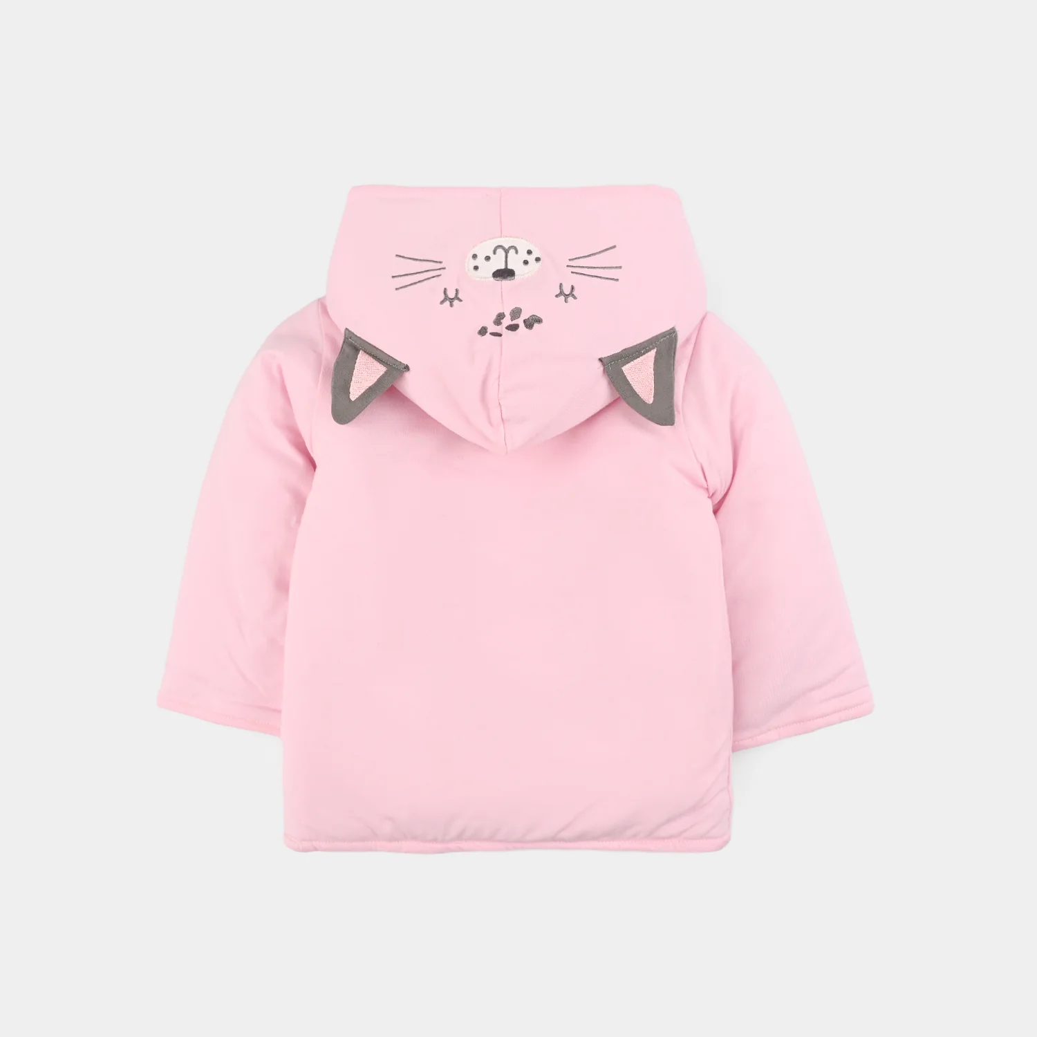 Infant Girls Cotton Interlock Suit-Light Pink - Image 3