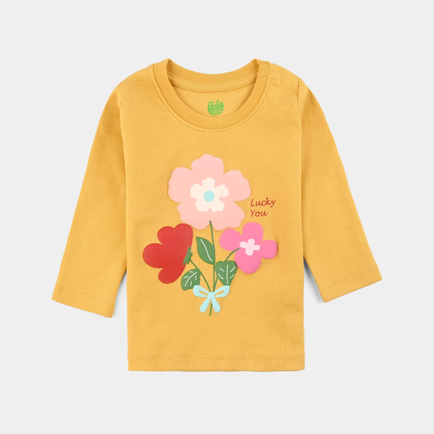 Infant Girls Cotton Interlock Suit LOVELY DAYS-York Yellow - Image 2