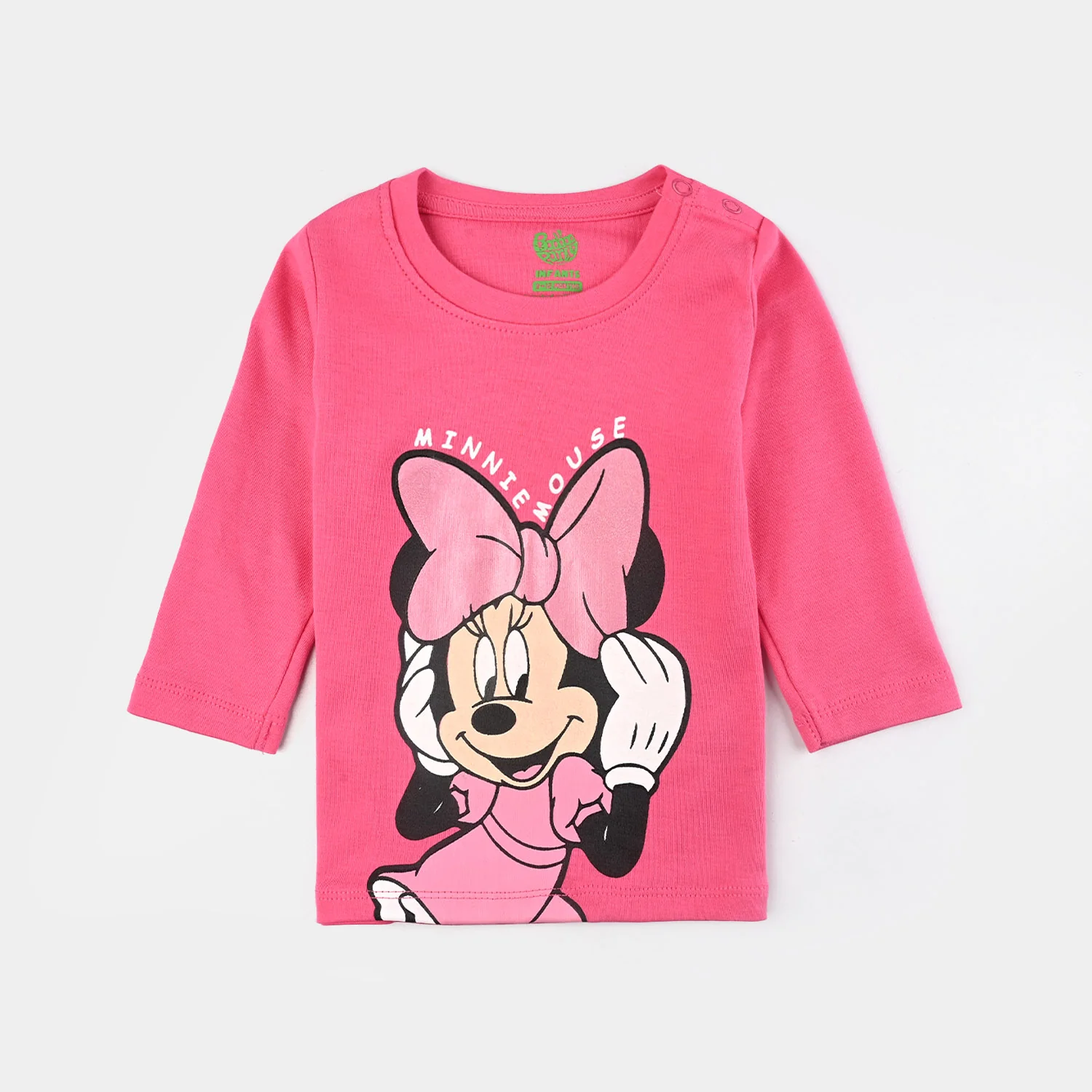 Infant Girls Cotton Interlock Suit-Pink - Image 2