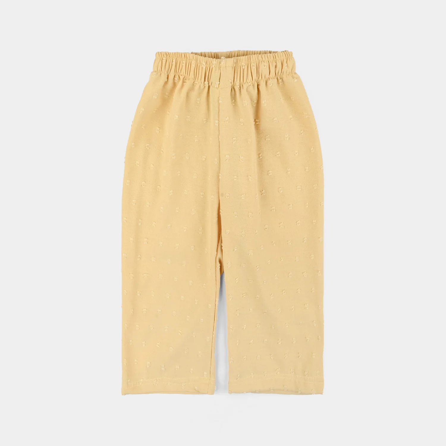 Infant Girls Cotton Jacquard 2 Pc Suit-Bloom Hues-Yellow - Image 4