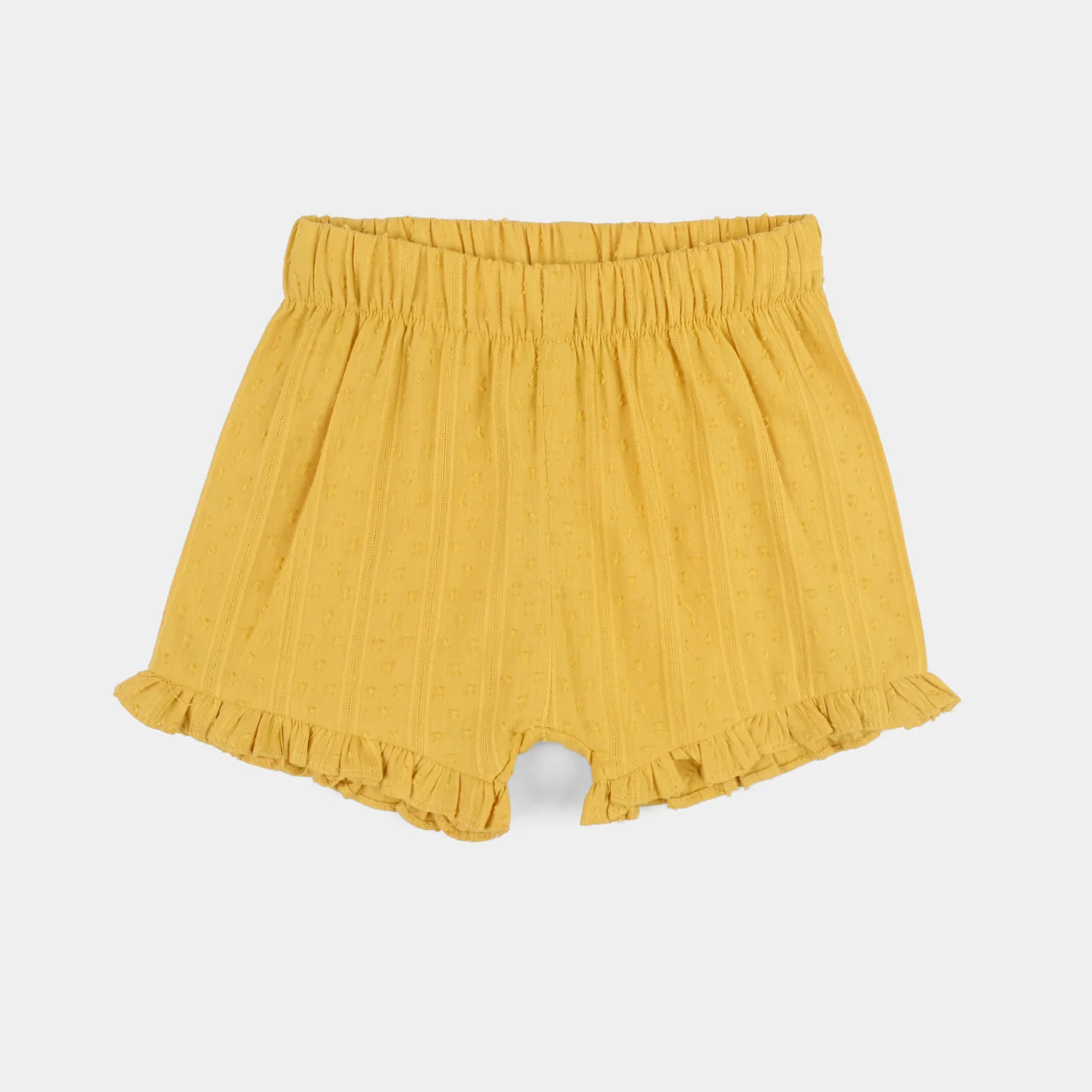 Infant Girls Cotton Jacquard 2 Pc Suit - Mustard - Image 8