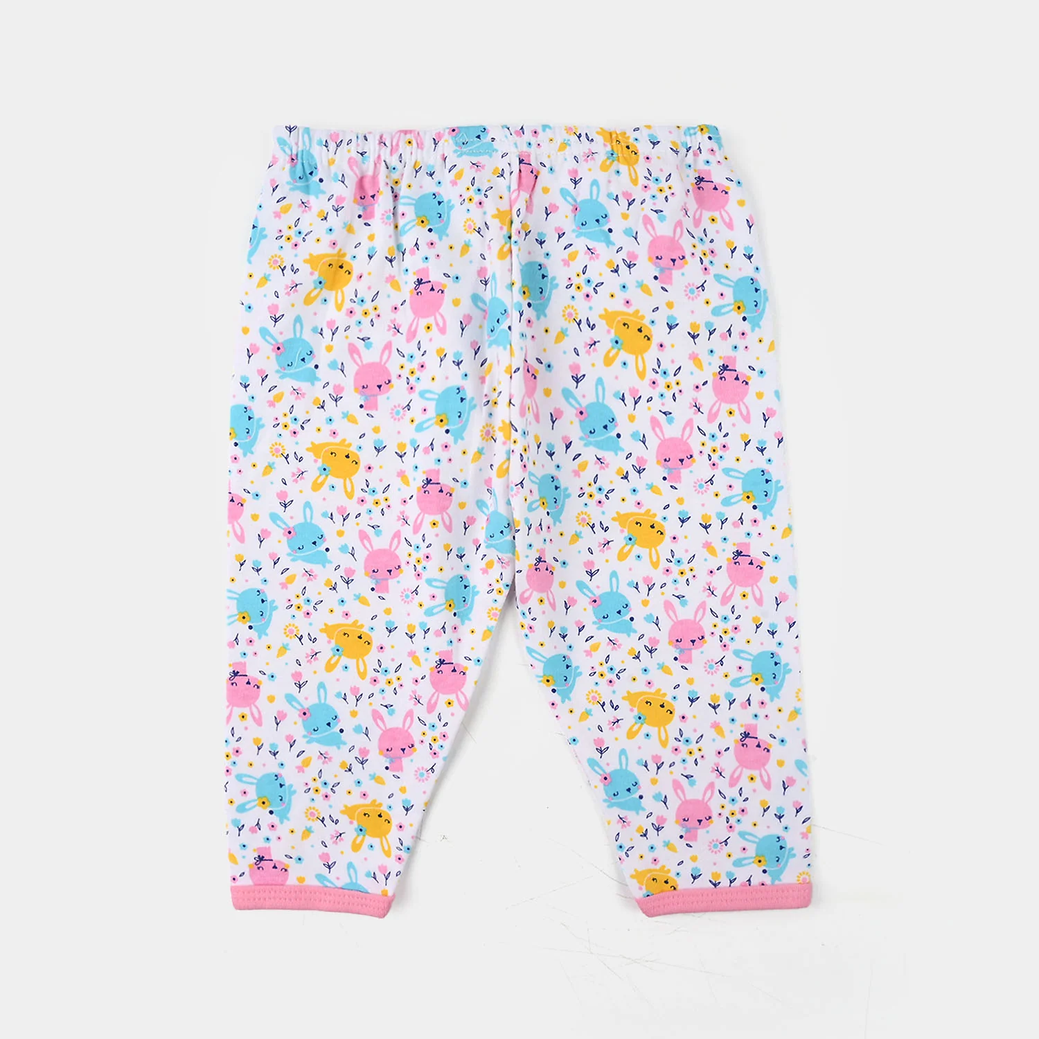 Infant Girls Cotton Jersey Night Suit - White - Image 4