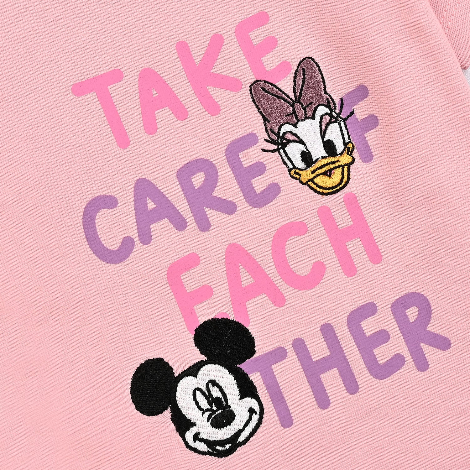 Infant Girls Cotton Jersey T-Shirt H/S Each Other-Candy Pink - Image 3