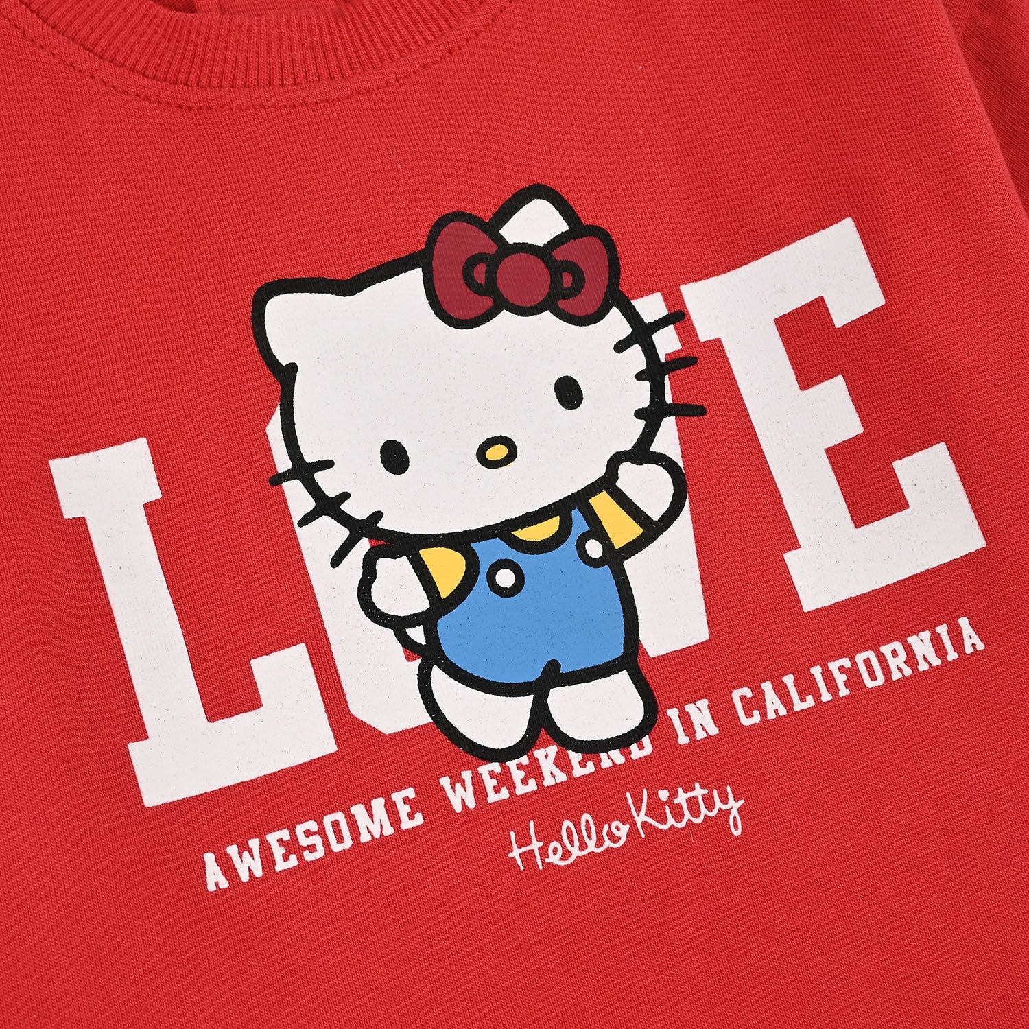 Infant Girls Cotton Jersey T-Shirt H/S Love-Chines Red - Image 3