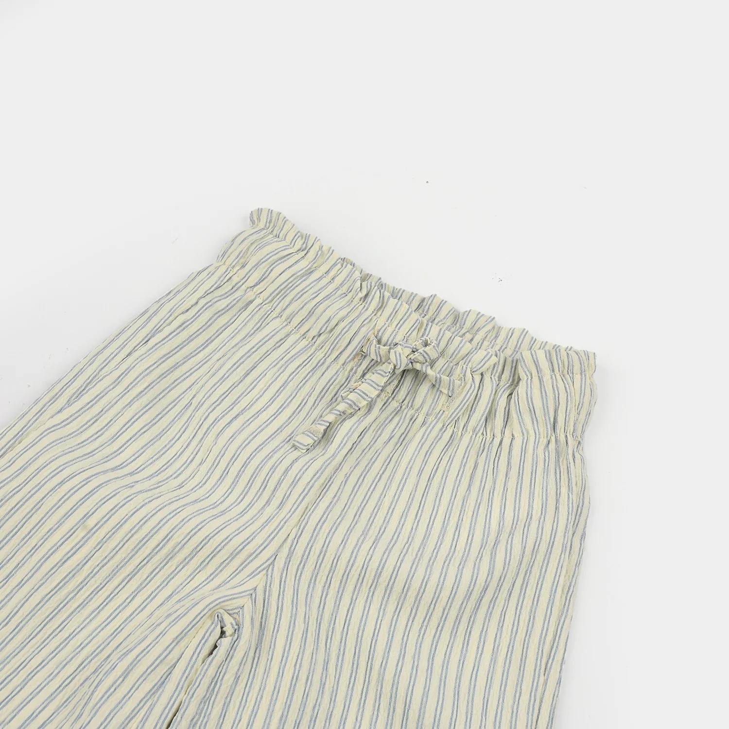 INFANT Girls Cotton PANT BLUE STRIPES - Image 2